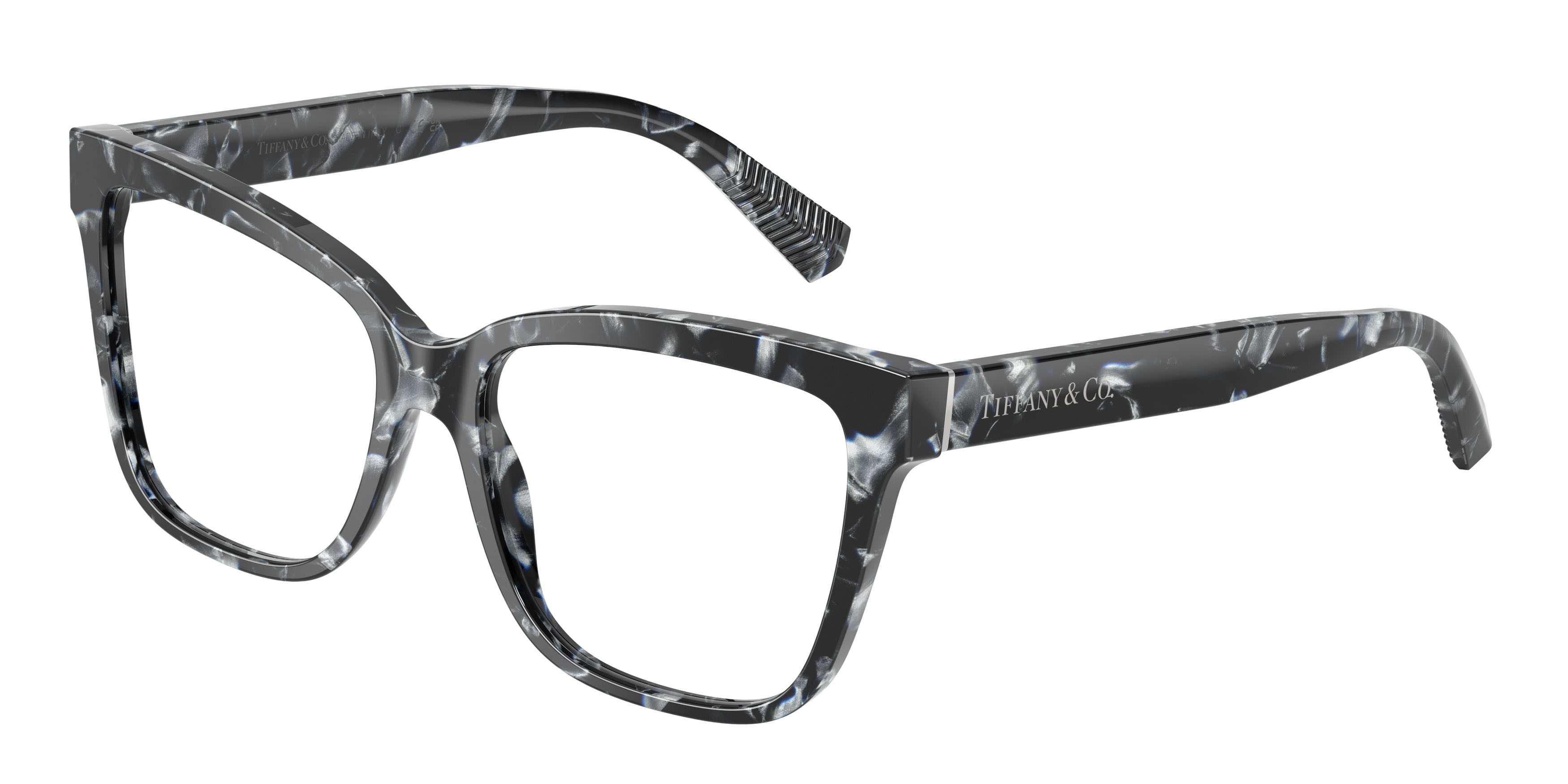 Eyeglasses Tiffany TF 2260 (8428) color madreperla havana shape cat eye lenses lente demo