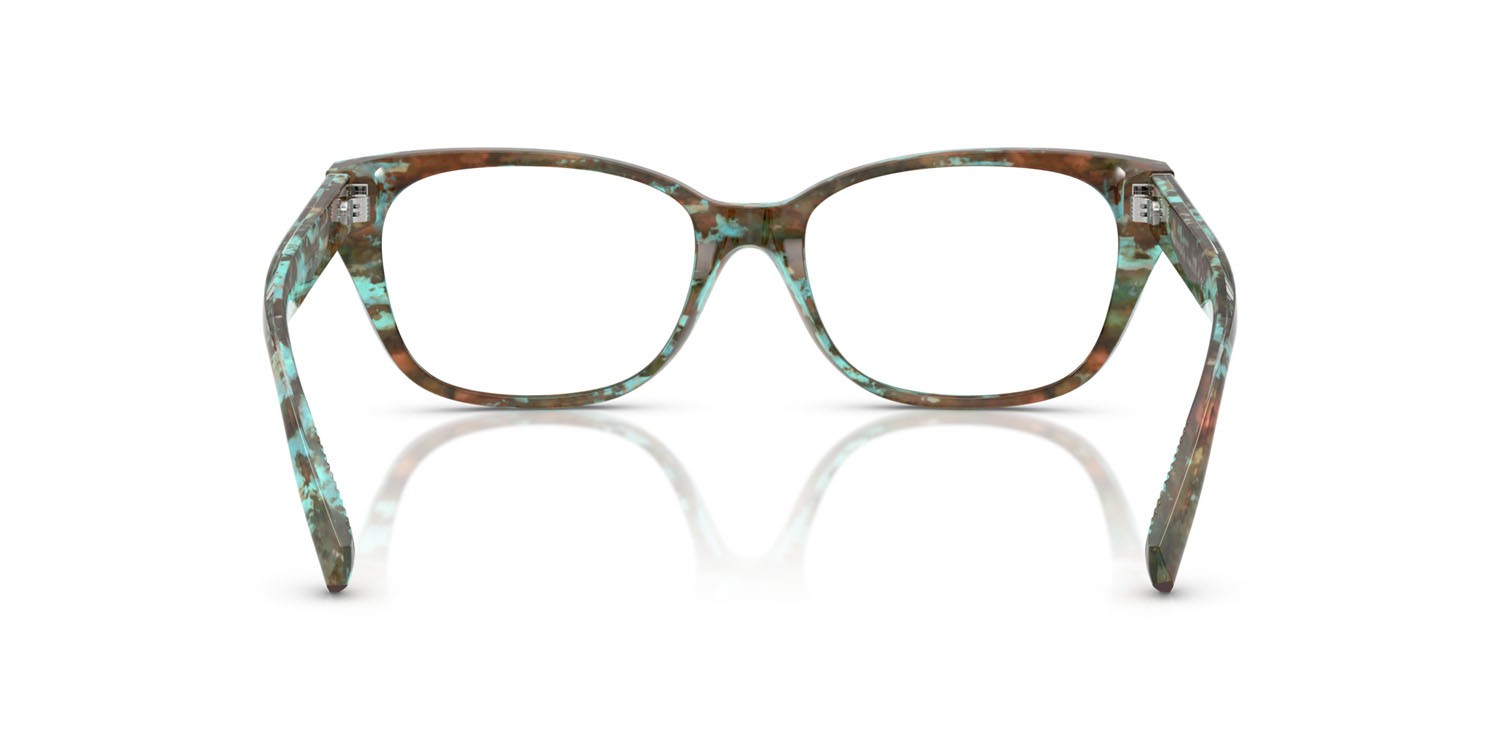 Eyeglasses Tiffany TF 2261 (8422) color verde tiffany havana shape square lenses lente demo