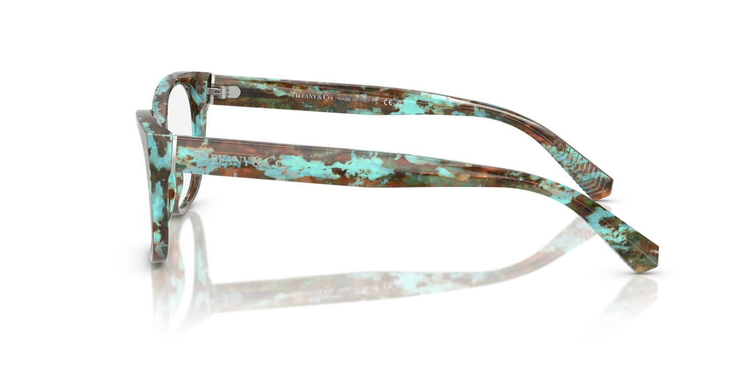 Eyeglasses Tiffany TF 2261 (8422) color verde tiffany havana shape square lenses lente demo