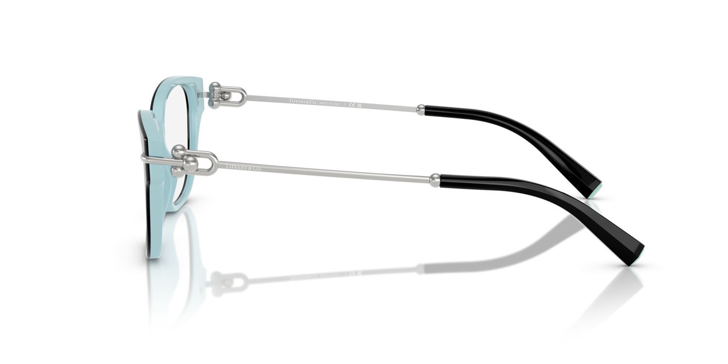 Eyeglasses Tiffany TF 2262 (8055) color nero su blu tiffany shape square lenses lente demo
