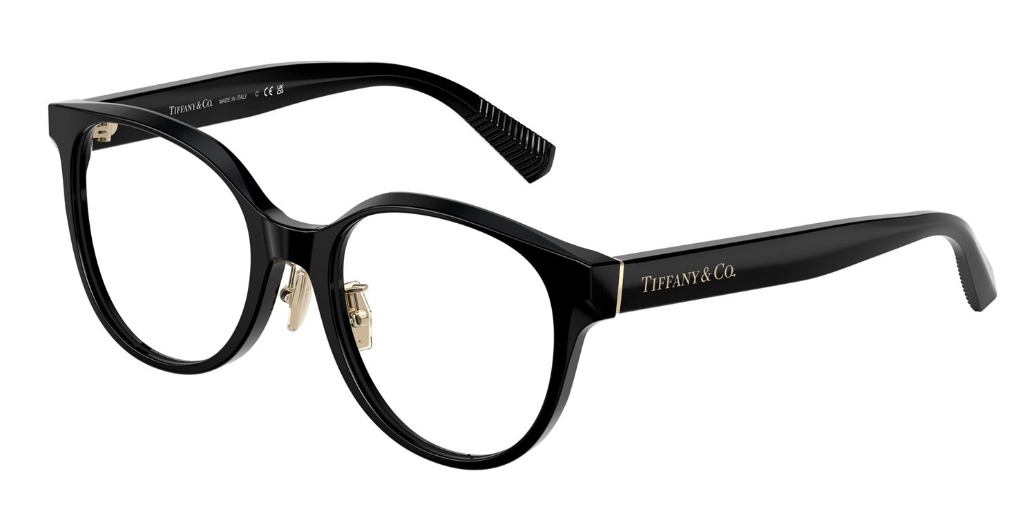 Eyeglasses Tiffany TF 2264D (8001) color nero shape round lenses lente demo
