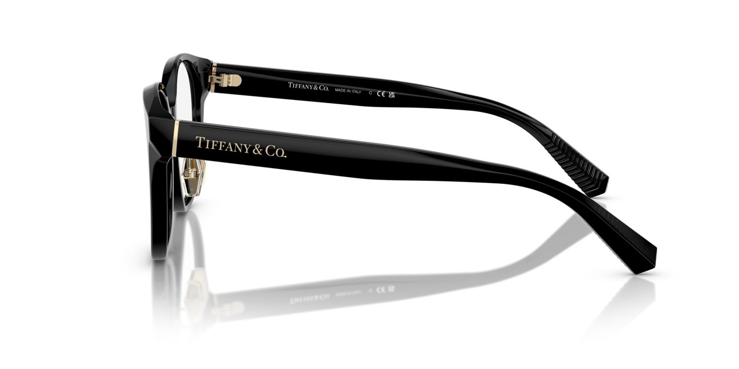 Eyeglasses Tiffany TF 2264D (8001) color nero shape round lenses lente demo