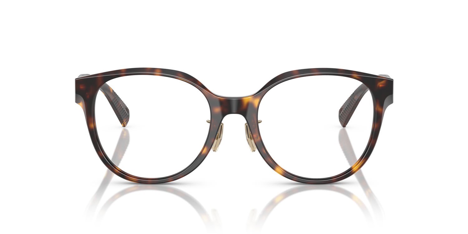 Eyeglasses Tiffany TF 2264D (8015) color havana shape round lenses lente demo