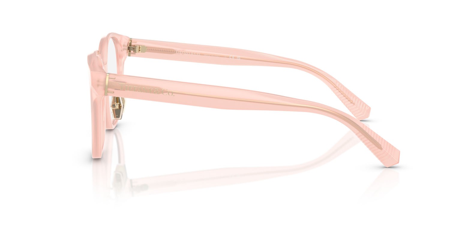 Eyeglasses Tiffany TF 2264D (8424) color rosa opale shape round lenses lente demo
