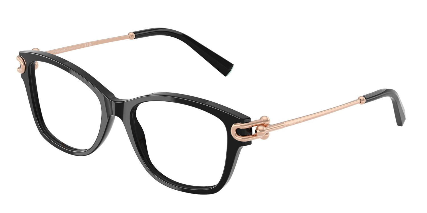 Eyeglasses Tiffany TF 2266 (8001) color nero shape butterfly lenses lente demo