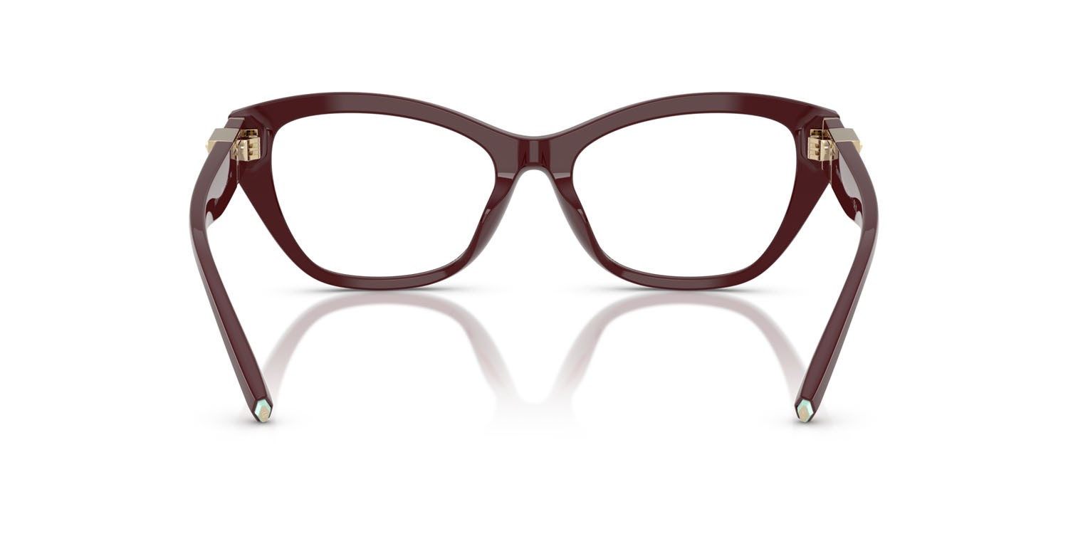Eyeglasses Tiffany TF 2268U (8389) color vinaccia shape cat eye lenses lente demo