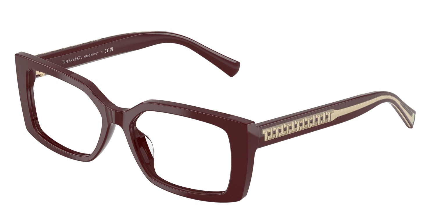 Eyeglasses Tiffany TF 2269U (8389) color vinaccia shape rectangle lenses lente demo