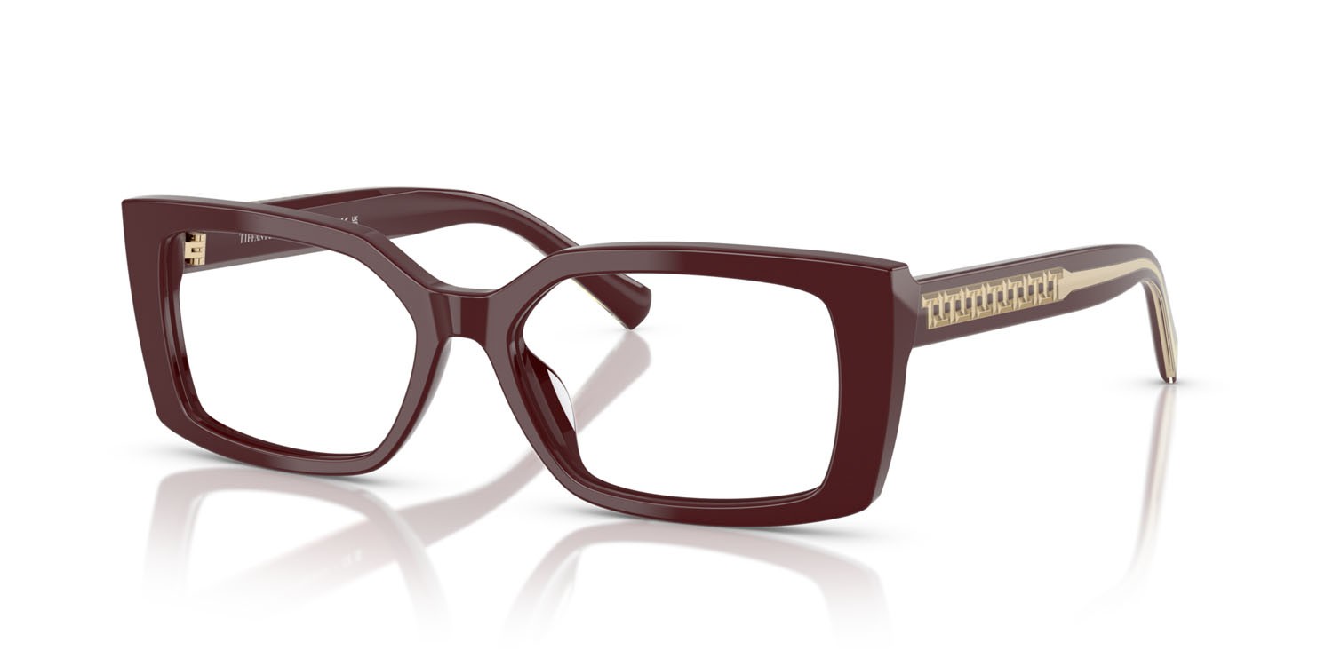 Eyeglasses Tiffany TF 2269U (8389) color vinaccia shape rectangle lenses lente demo