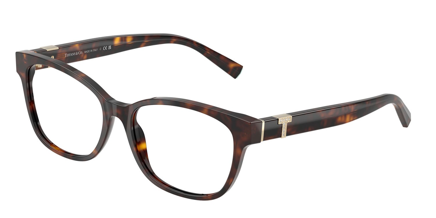 Eyeglasses Tiffany TF 2270B (8015) color havana shape square lenses lente demo