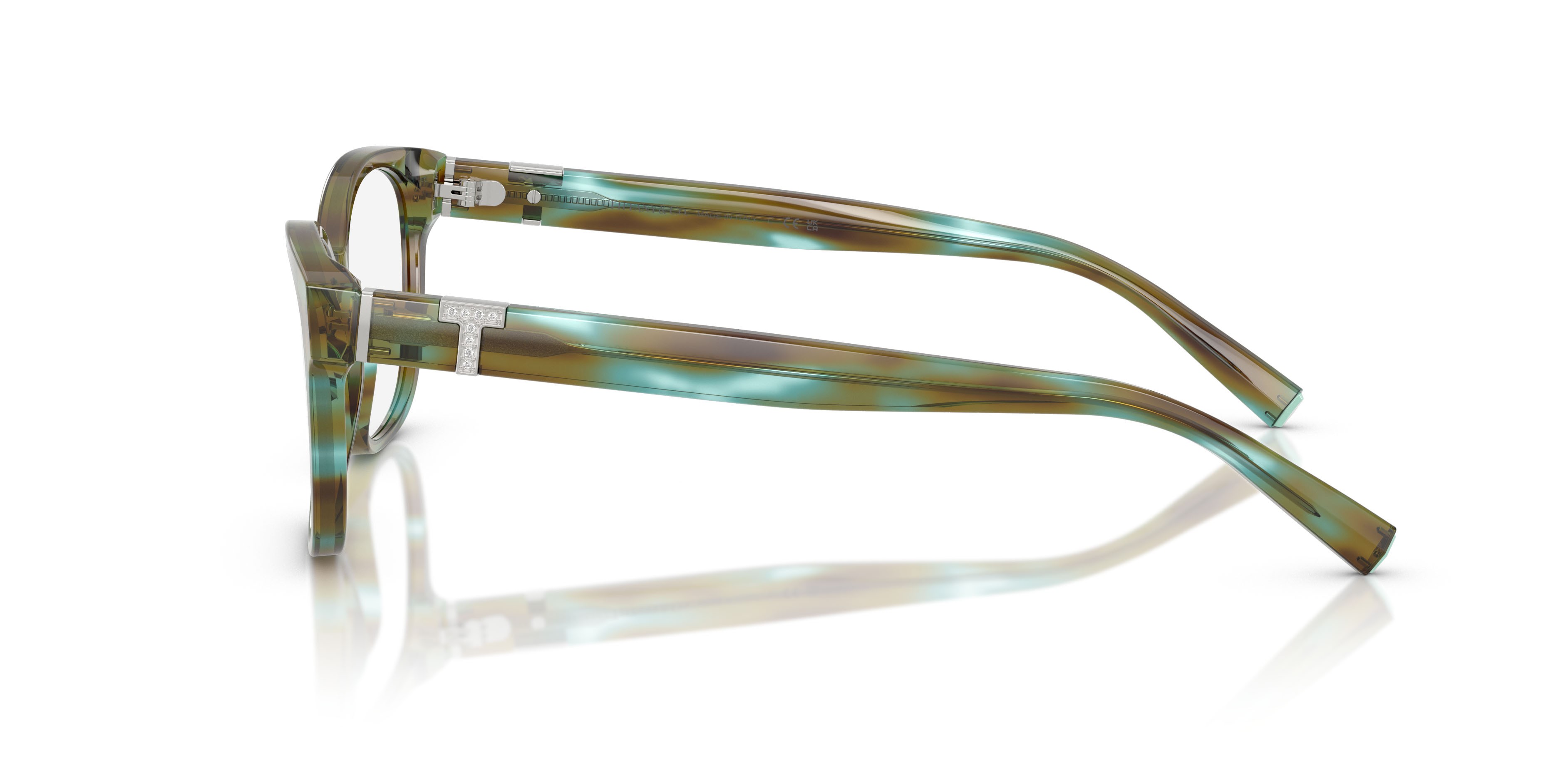 Occhiali da vista Tiffany TF 2270B (8124) colore ocean turquoise forma quadrato lenti lente demo
