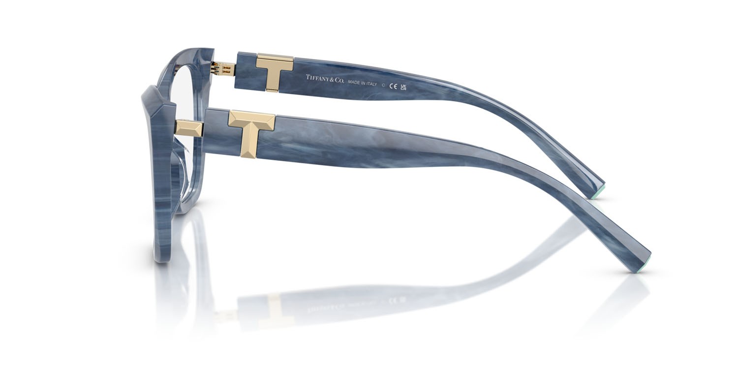 Eyeglasses Tiffany TF 2271 (8432) color tanzanite a righe shape cat eye lenses lente demo