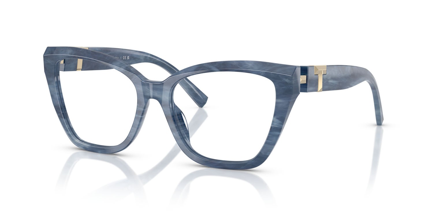 Eyeglasses Tiffany TF 2271 (8432) color tanzanite a righe shape cat eye lenses lente demo
