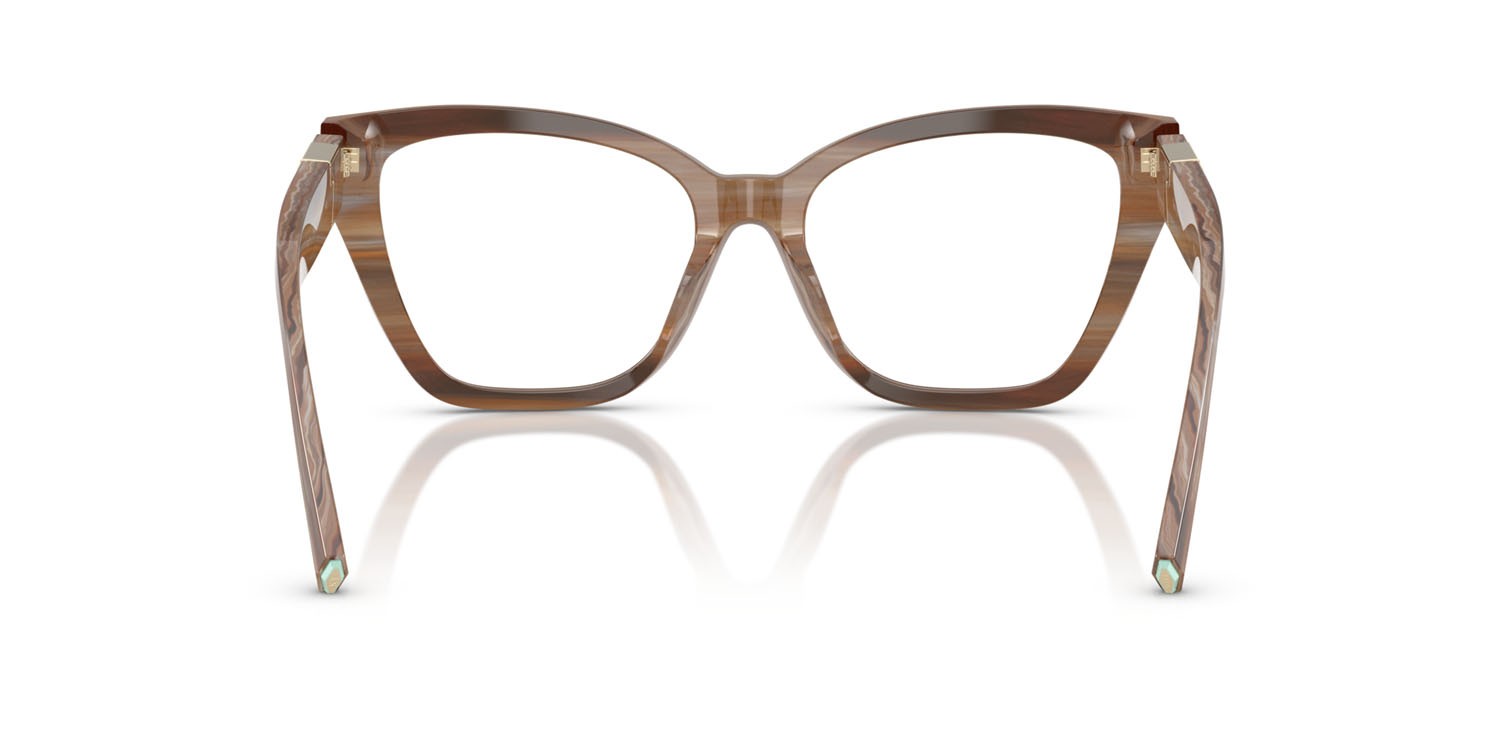 Eyeglasses Tiffany TF 2271 (8435) color topazio a righe shape cat eye lenses lente demo