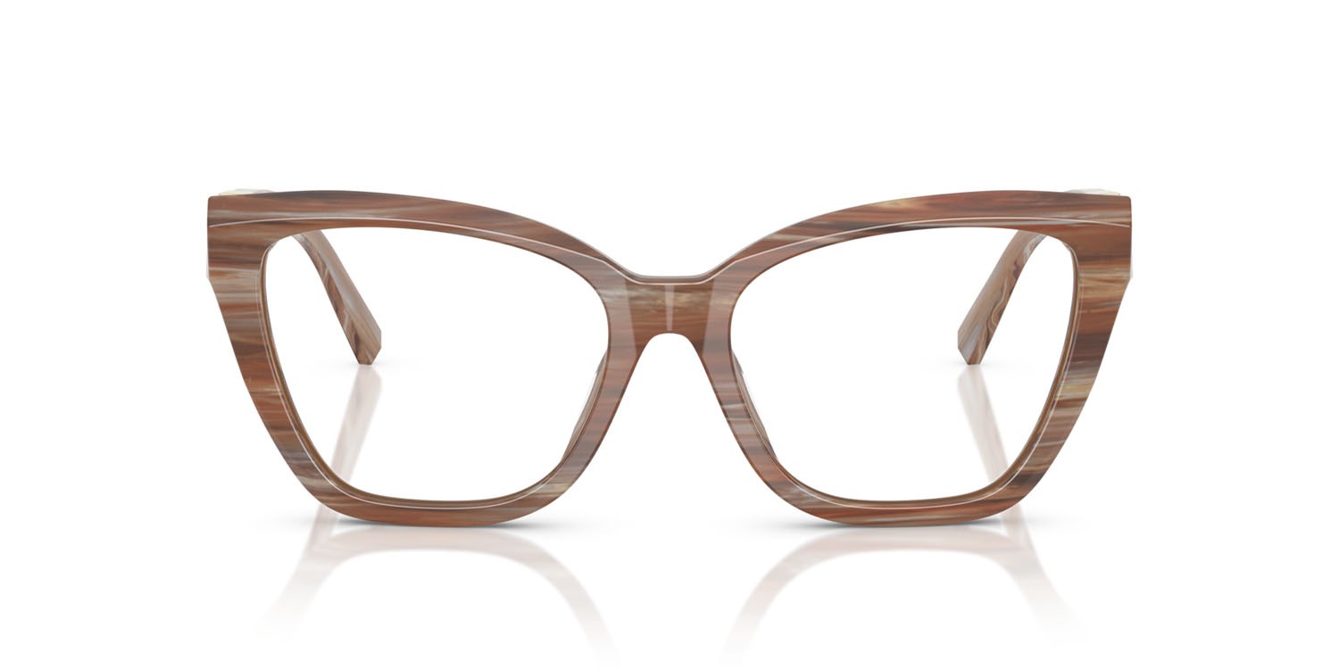 Eyeglasses Tiffany TF 2271 (8435) color topazio a righe shape cat eye lenses lente demo