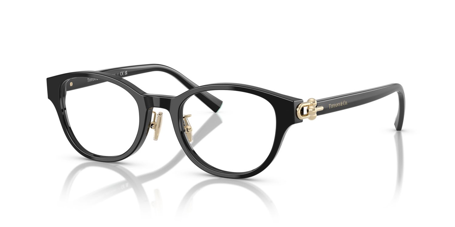 Eyeglasses Tiffany TF 2273D (8001) color nero shape round lenses lente demo
