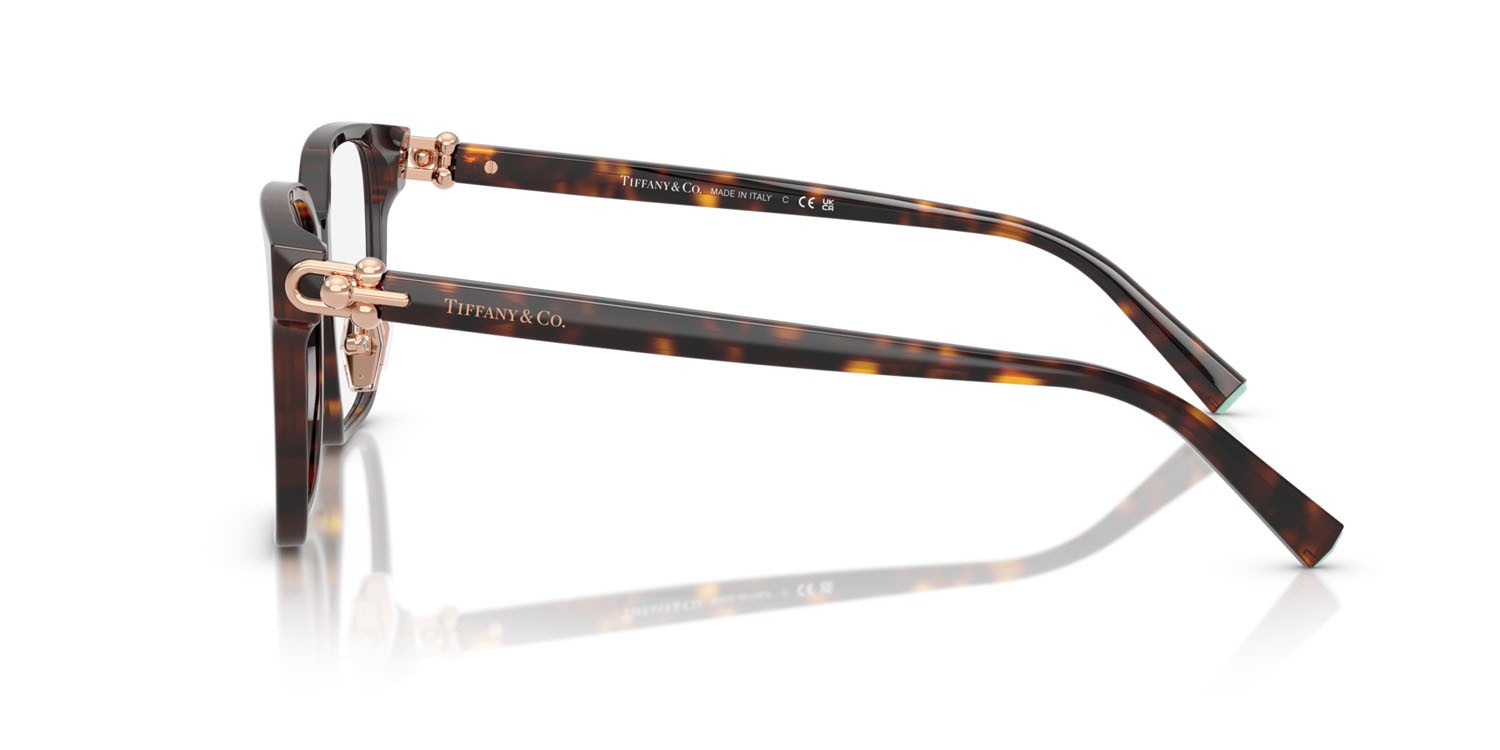 Eyeglasses Tiffany TF 2274D (8015) color havana shape square lenses lente demo