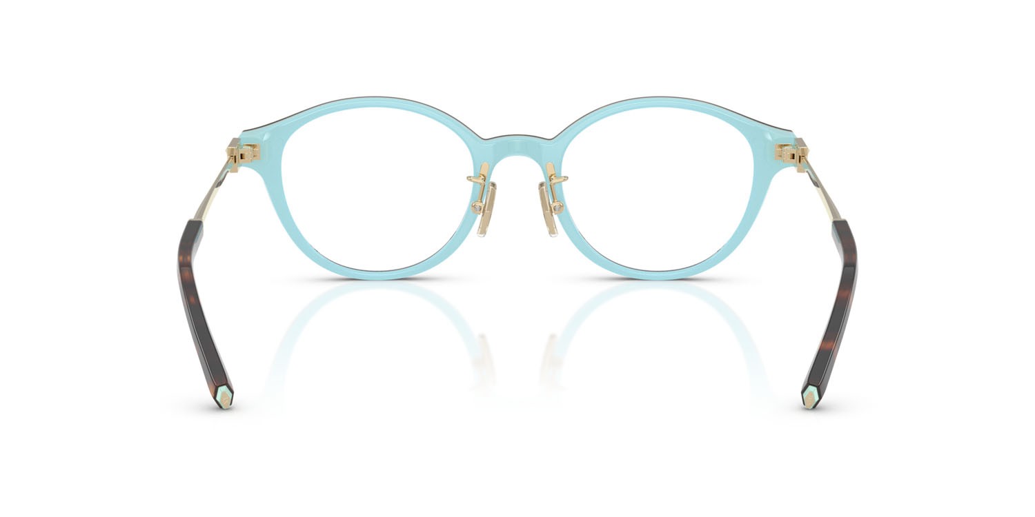 Occhiali da vista Tiffany TF 2275D (8134) colore havana su blu tiffany forma rotondo lenti lente demo