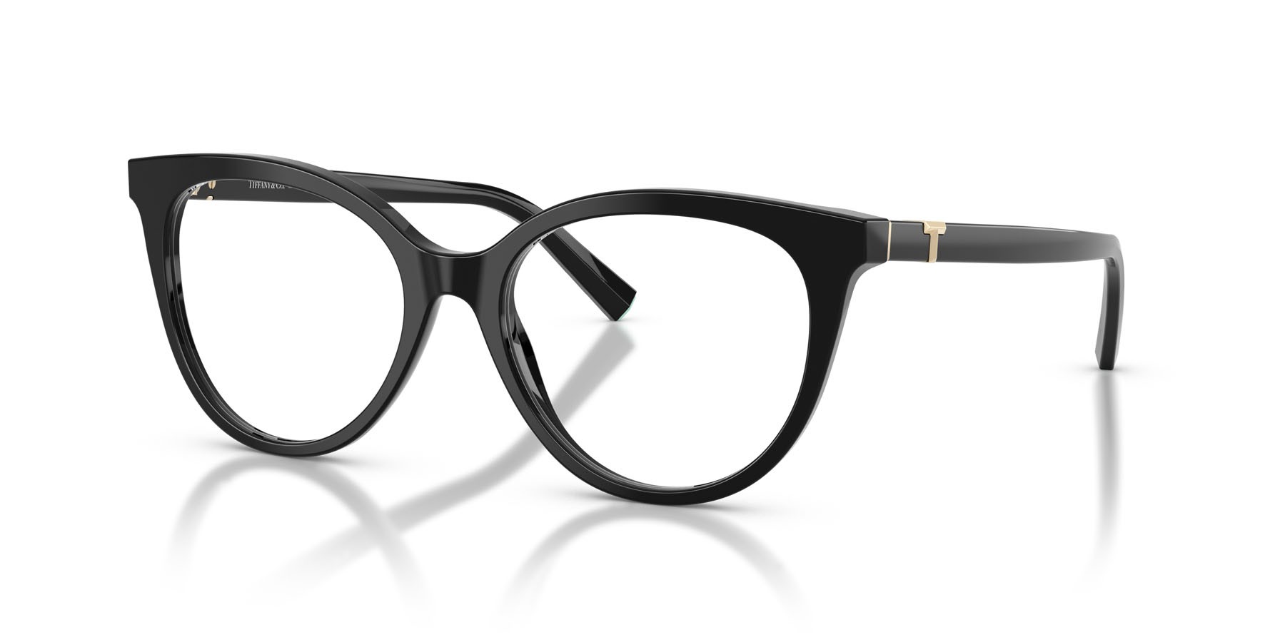 Occhiali da vista Tiffany TF 2277 (8001) colore nero forma cat eye lenti lente demo