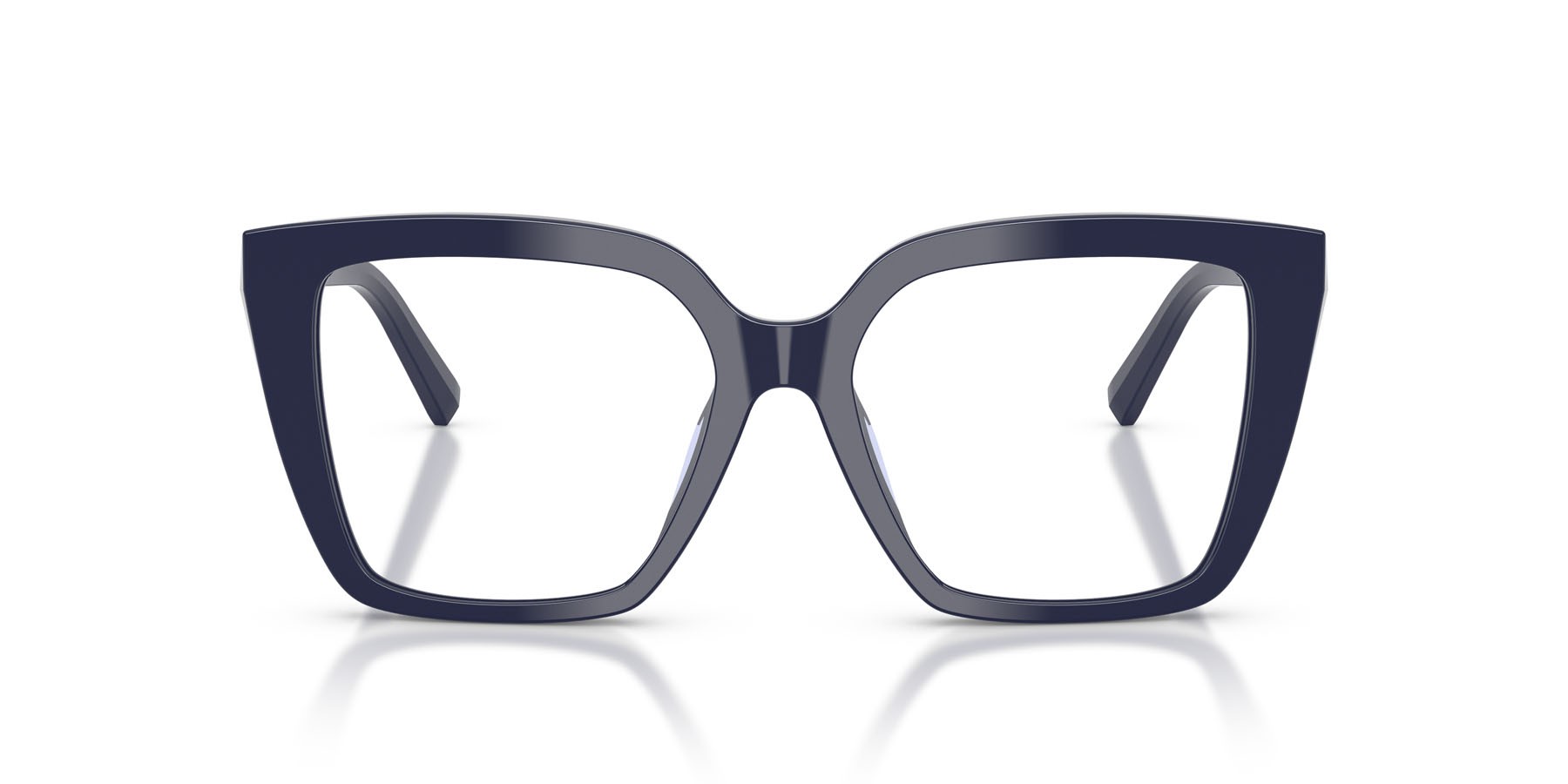 Eyeglasses Tiffany TF 2278 (8396) color blu scuro tinta unita shape square lenses lente demo