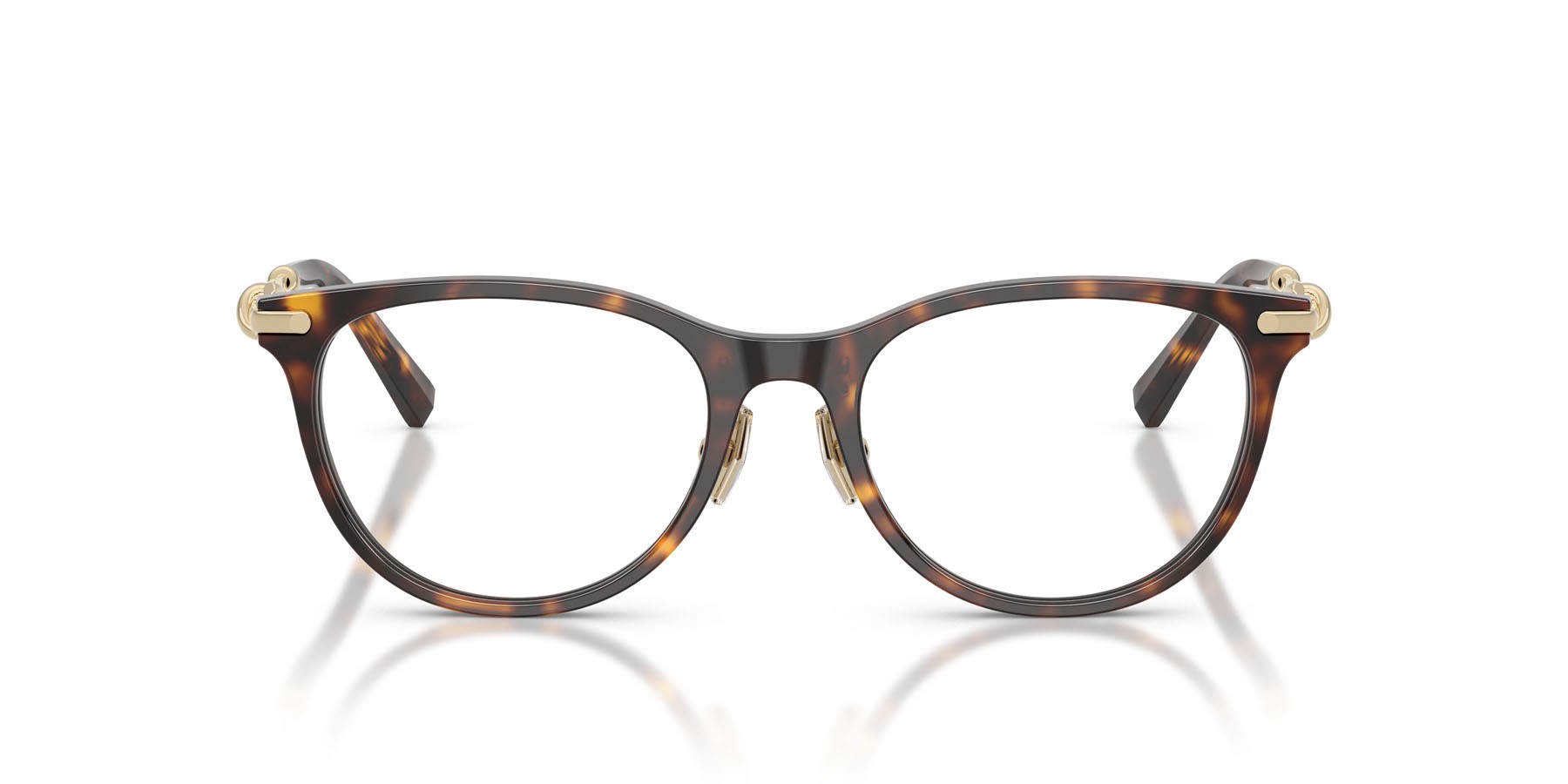 Eyeglasses Tiffany TF 2279D (8015) color havana shape round lenses lente demo