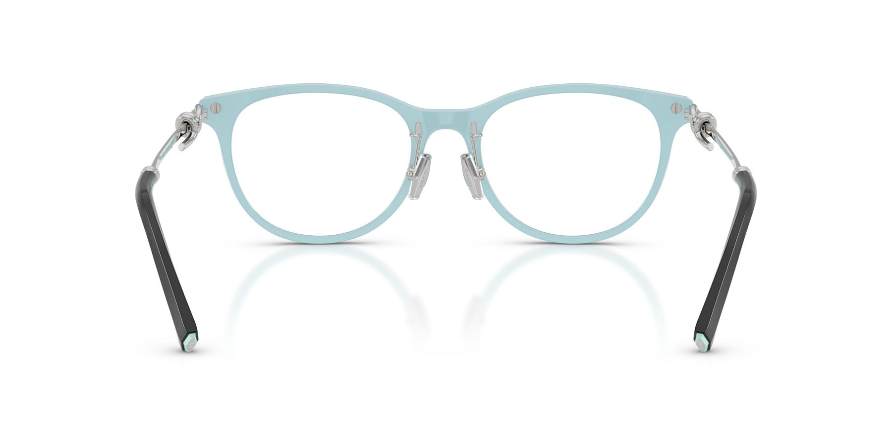 Eyeglasses Tiffany TF 2279D (8055) color nero su blu tiffany shape round lenses lente demo