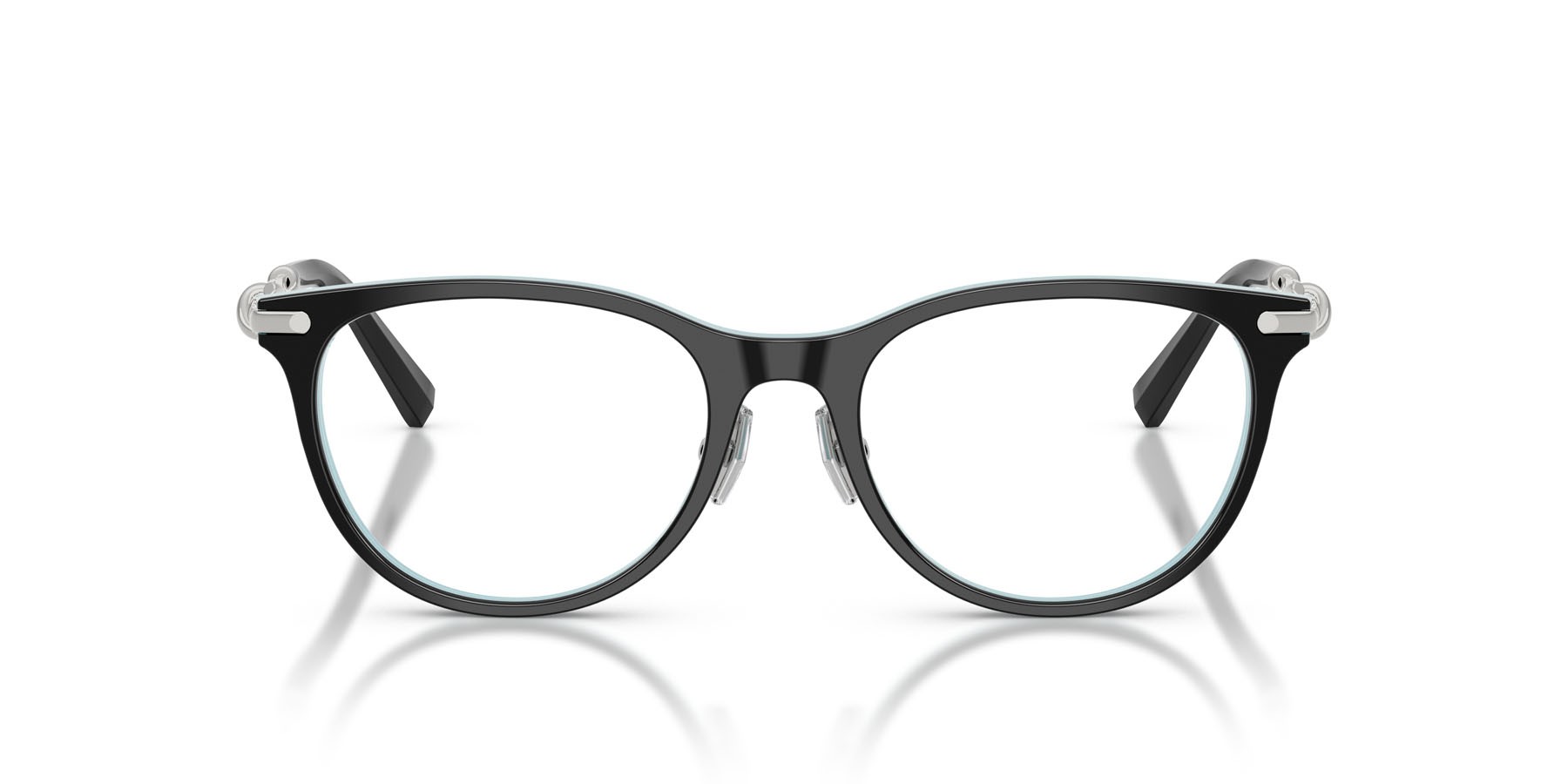 Eyeglasses Tiffany TF 2279D (8055) color nero su blu tiffany shape round lenses lente demo
