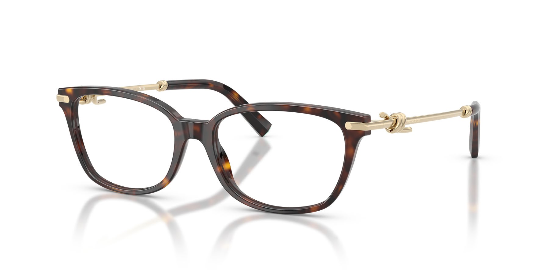 Eyeglasses Tiffany TF 2281 (8015) color havana shape square lenses lente demo