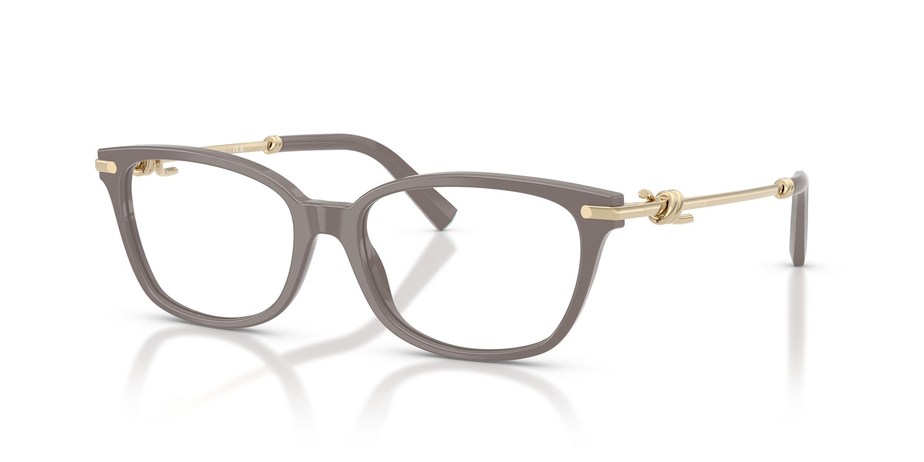 Eyeglasses Tiffany TF 2281 (8401) color chocolate truffle shape square lenses lente demo
