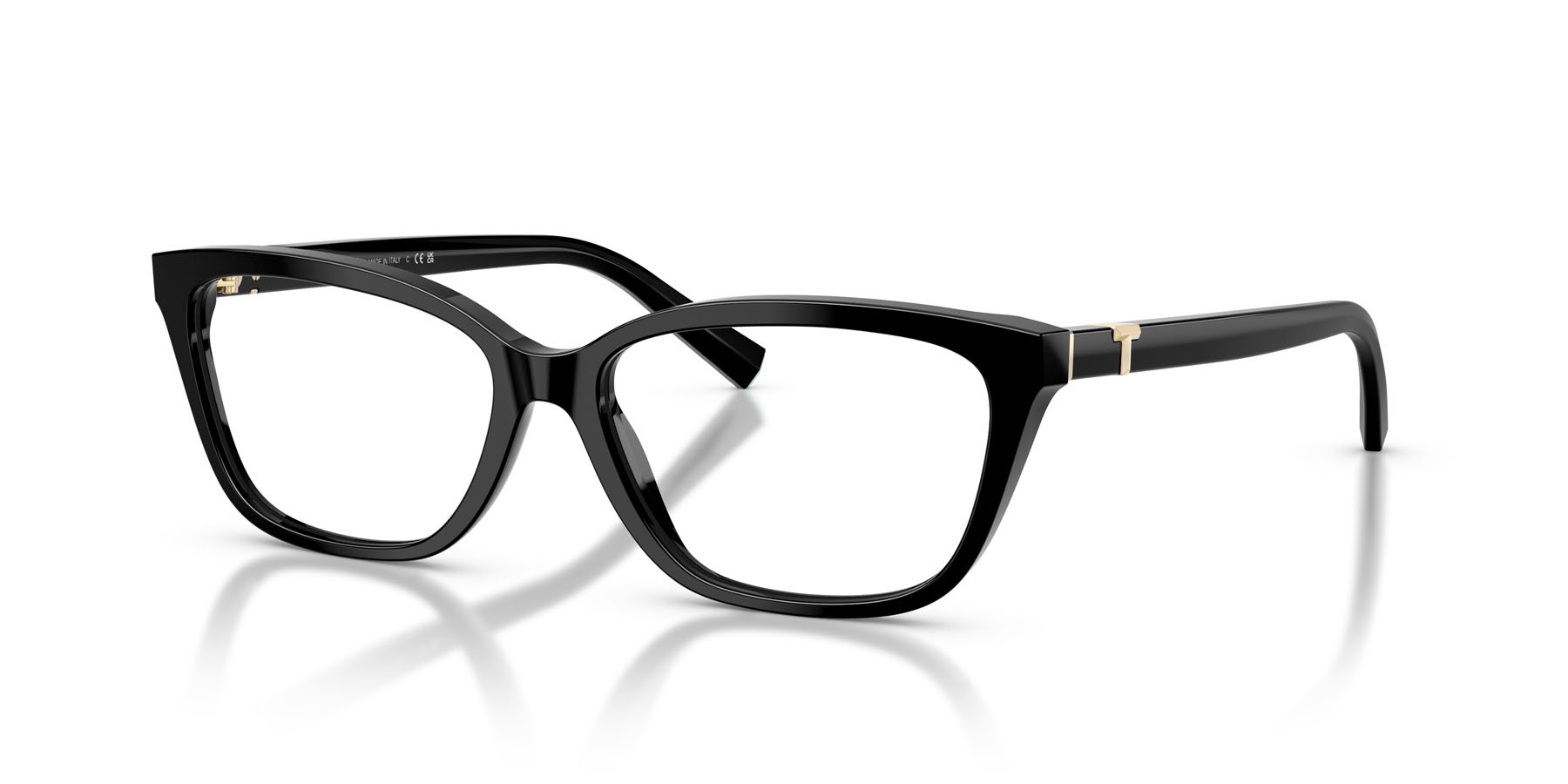 Occhiali da vista Tiffany TF 2282 (8001) colore nero forma quadrato lenti lente demo