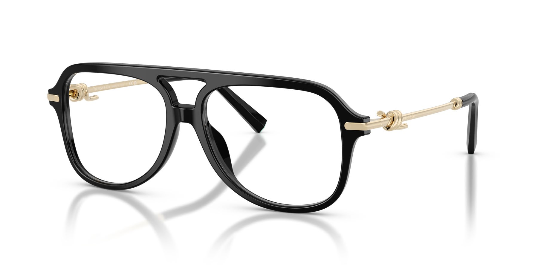 Eyeglasses Tiffany TF 2283 (8001) color nero shape aviator lenses lente demo