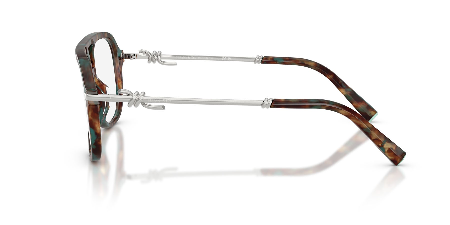Eyeglasses Tiffany TF 2283 (8442) color brown tiffany havana shape aviator lenses lente demo