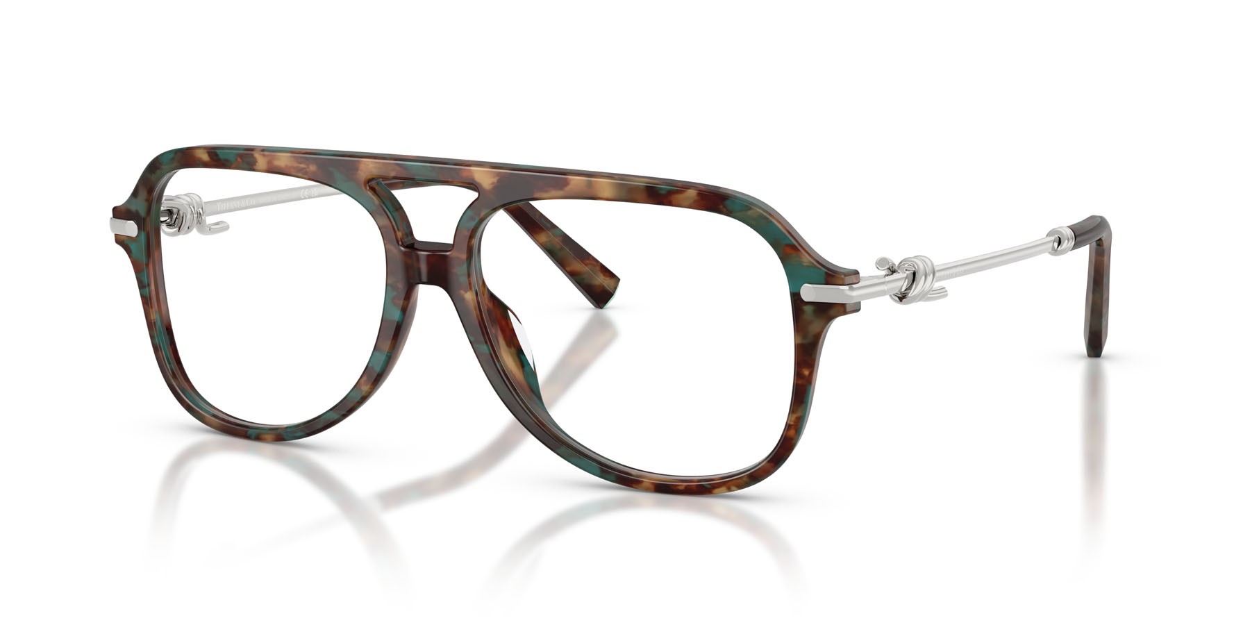 Eyeglasses Tiffany TF 2283 (8442) color brown tiffany havana shape aviator lenses lente demo