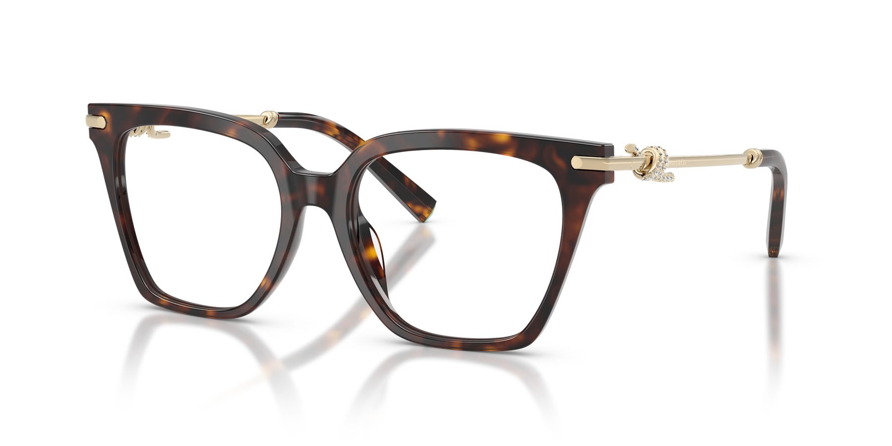 Eyeglasses Tiffany TF 2284B (8015) color havana shape square lenses lente demo