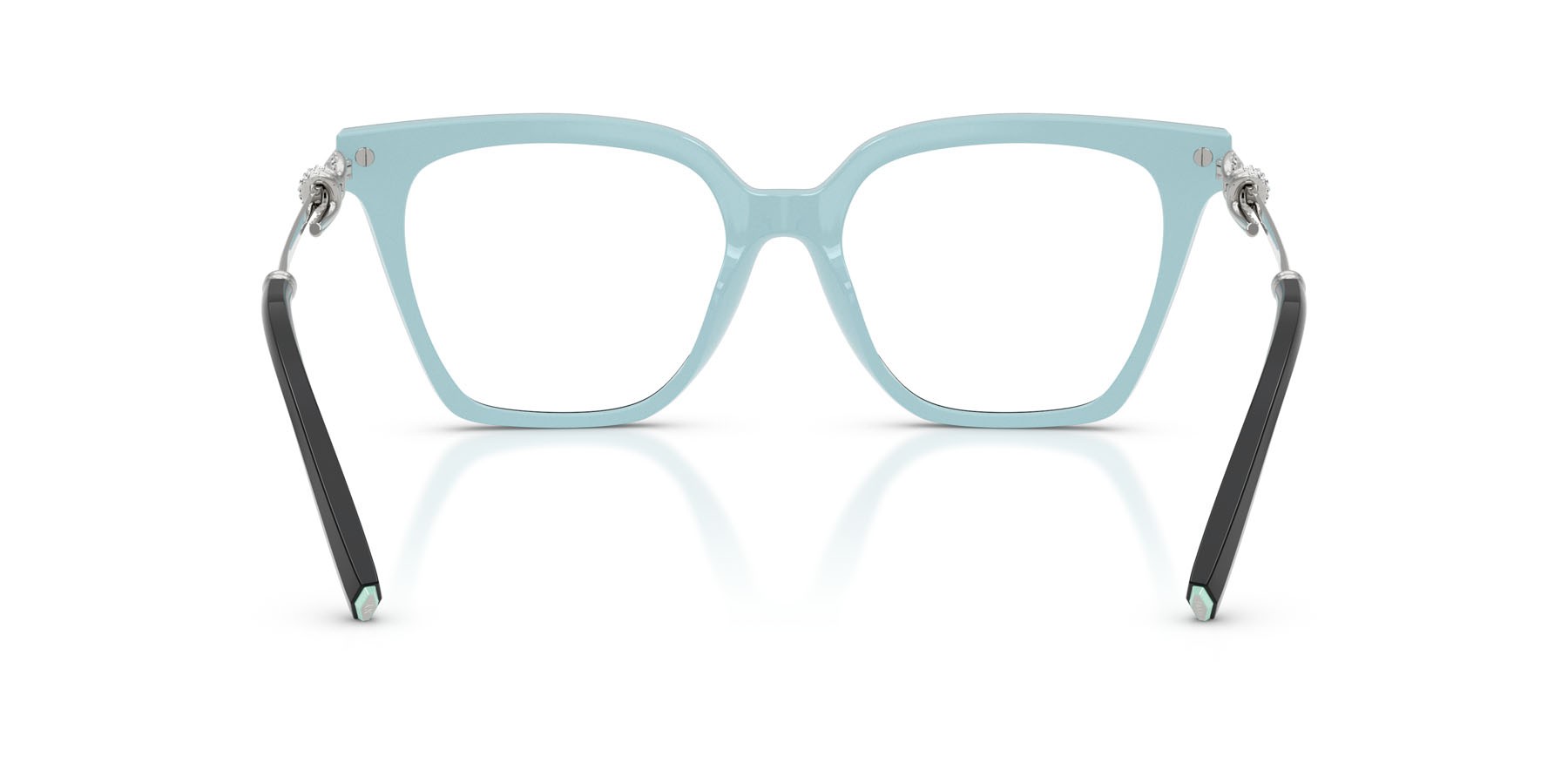Eyeglasses Tiffany TF 2284B (8055) color nero su blu tiffany shape square lenses lente demo