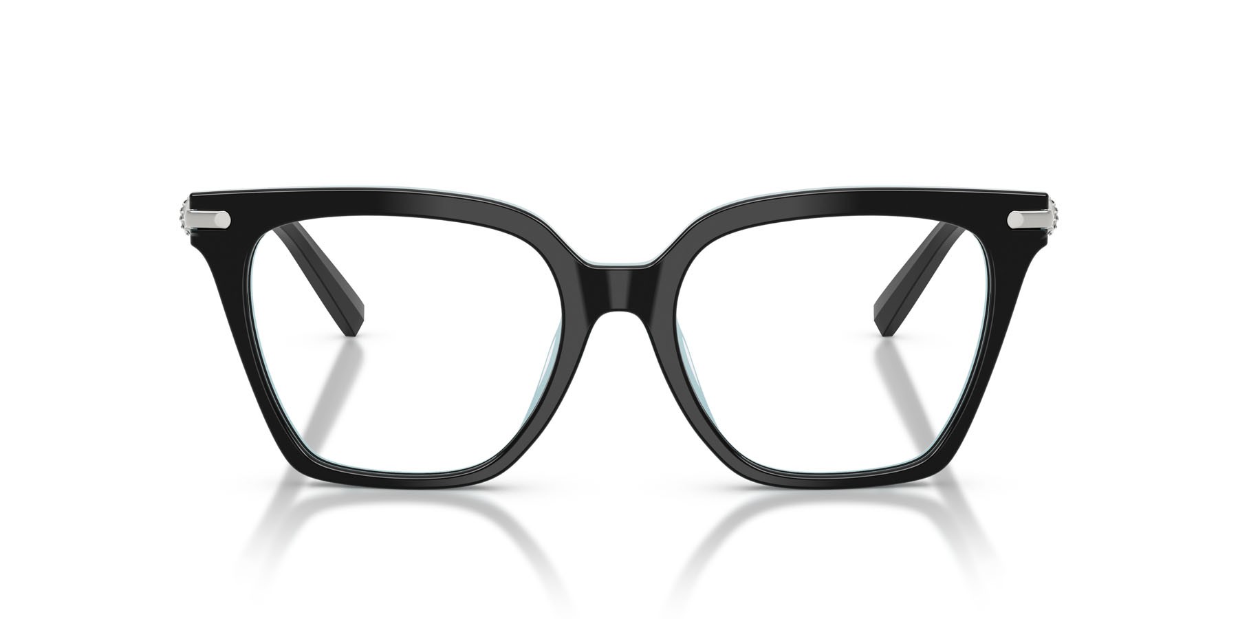 Eyeglasses Tiffany TF 2284B (8055) color nero su blu tiffany shape square lenses lente demo