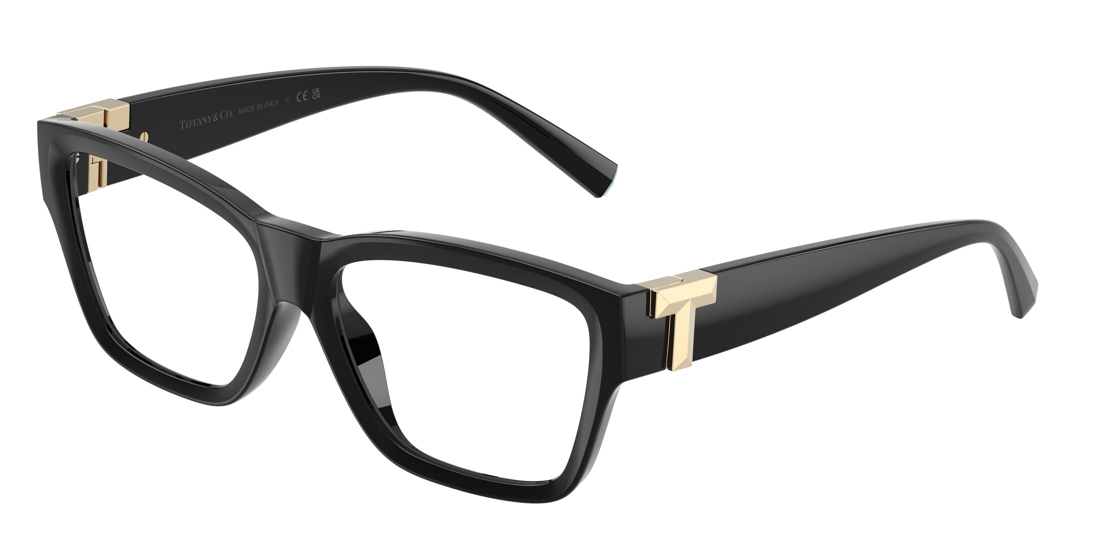 Eyeglasses Tiffany TF 2285U (8001) color nero shape rectangle lenses lente demo