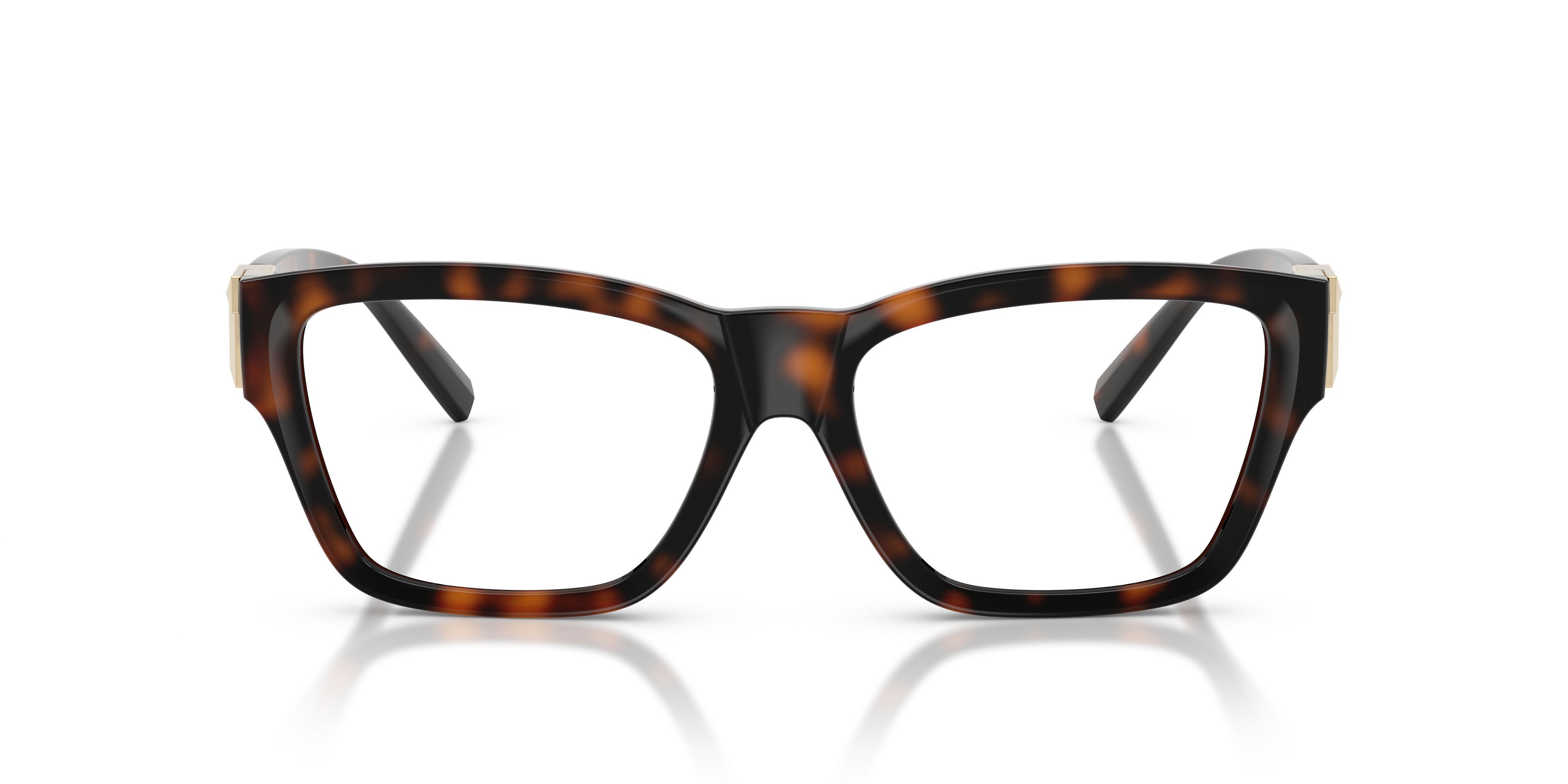 Eyeglasses Tiffany TF 2285U (8015) color havana shape rectangle lenses lente demo