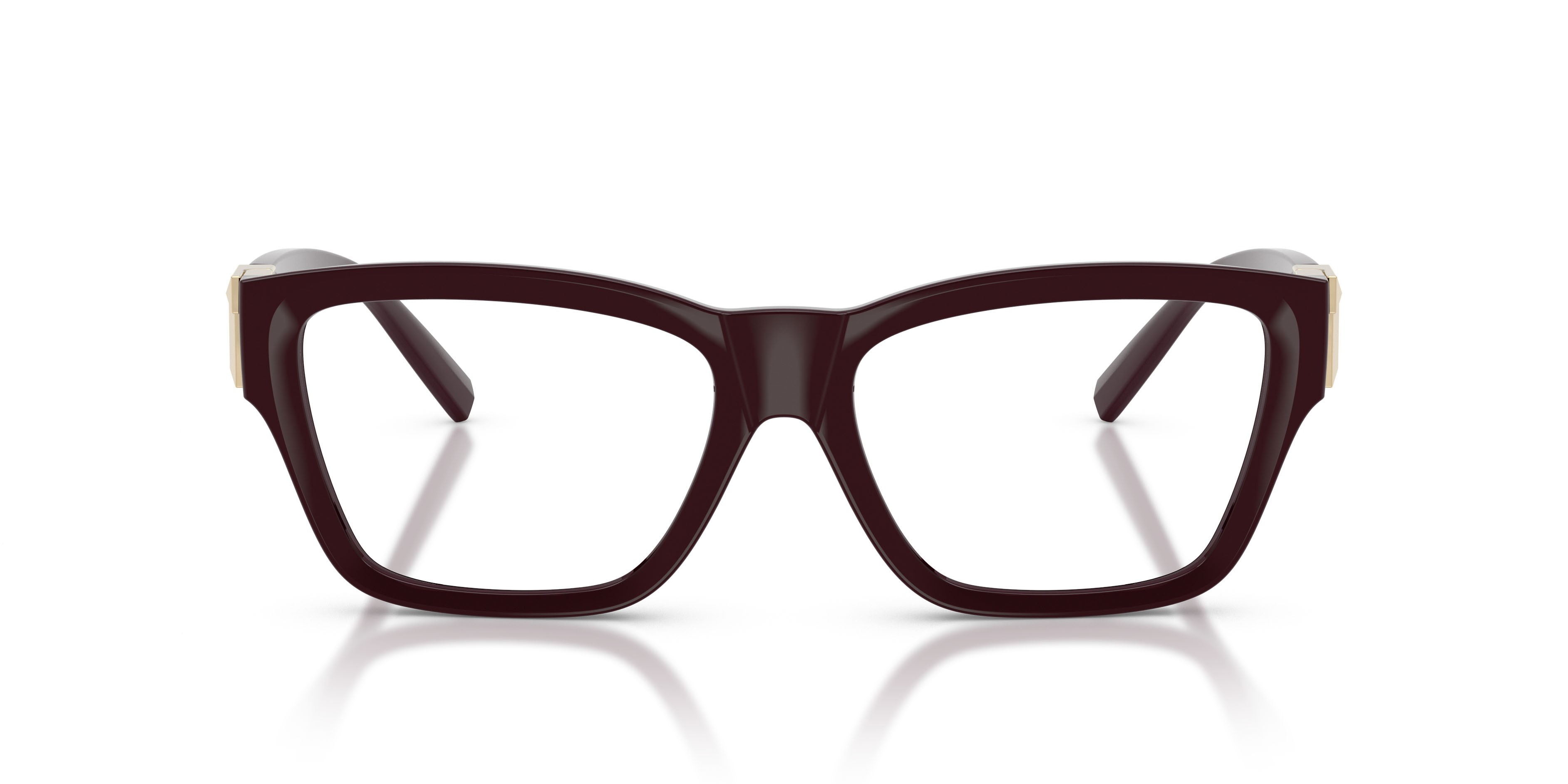 Eyeglasses Tiffany TF 2285U (8447) color bordeaux shape rectangle lenses lente demo