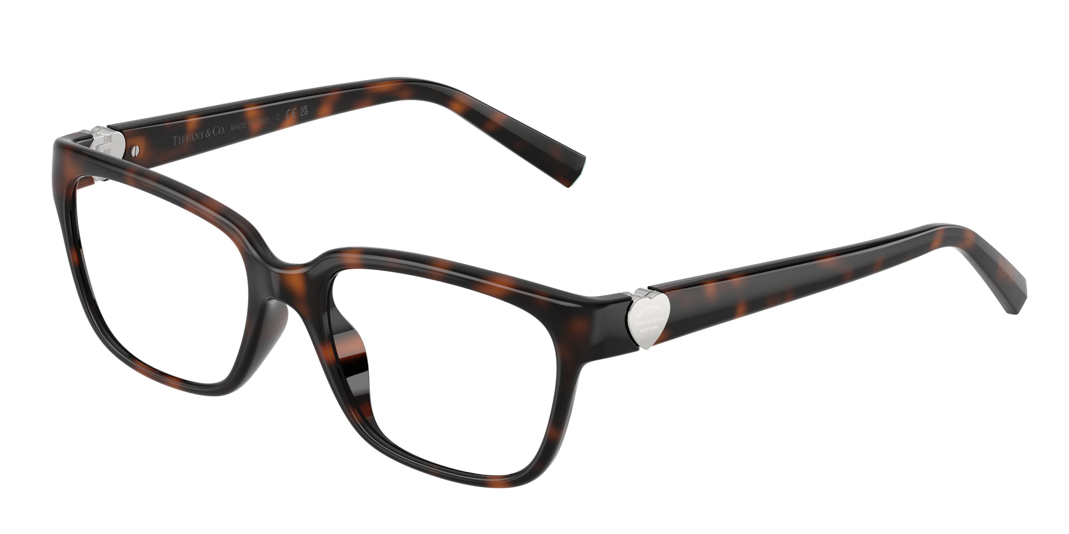 Occhiali da vista Tiffany TF 2286D (8015) colore havana forma quadrato lenti lente demo