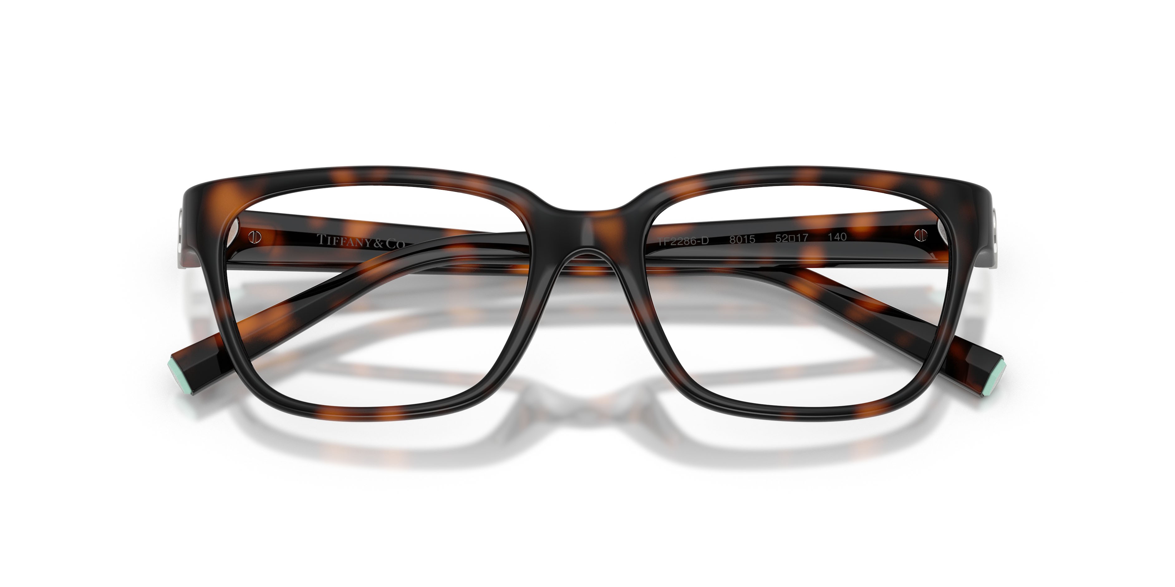 Occhiali da vista Tiffany TF 2286D (8015) colore havana forma quadrato lenti lente demo