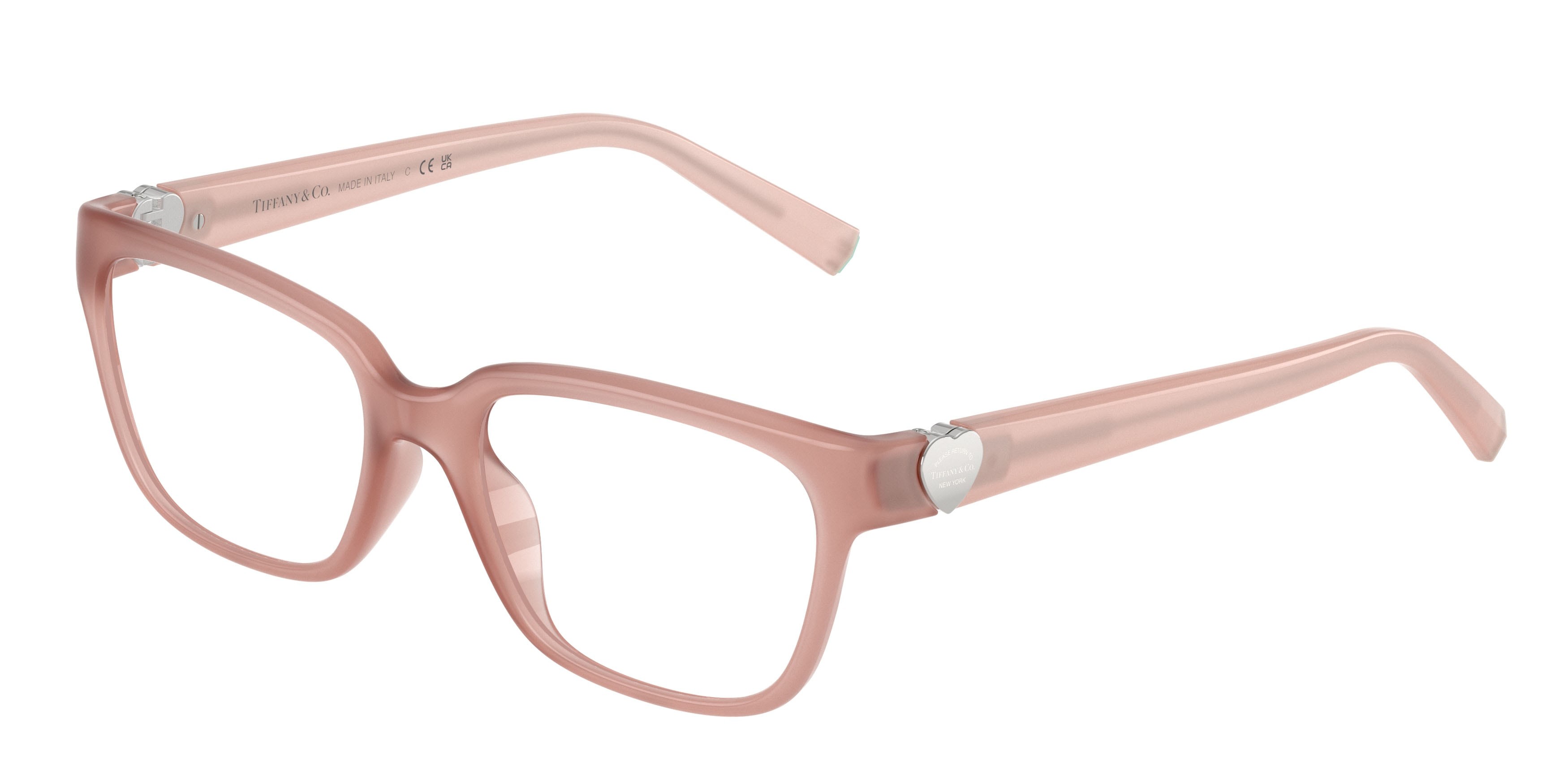 Eyeglasses Tiffany TF 2286D (8448) color rosa opale shape square lenses lente demo