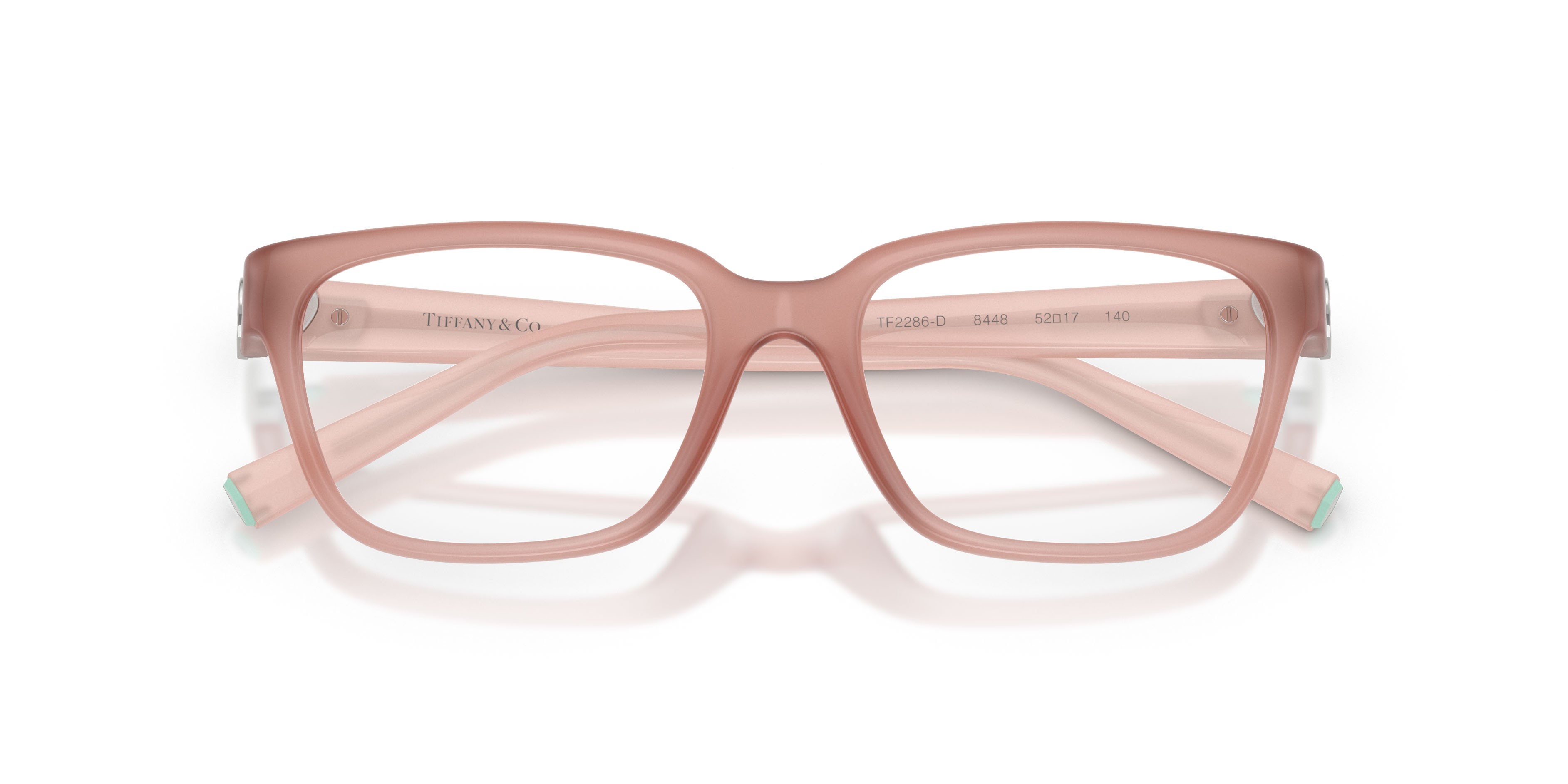 Eyeglasses Tiffany TF 2286D (8448) color rosa opale shape square lenses lente demo