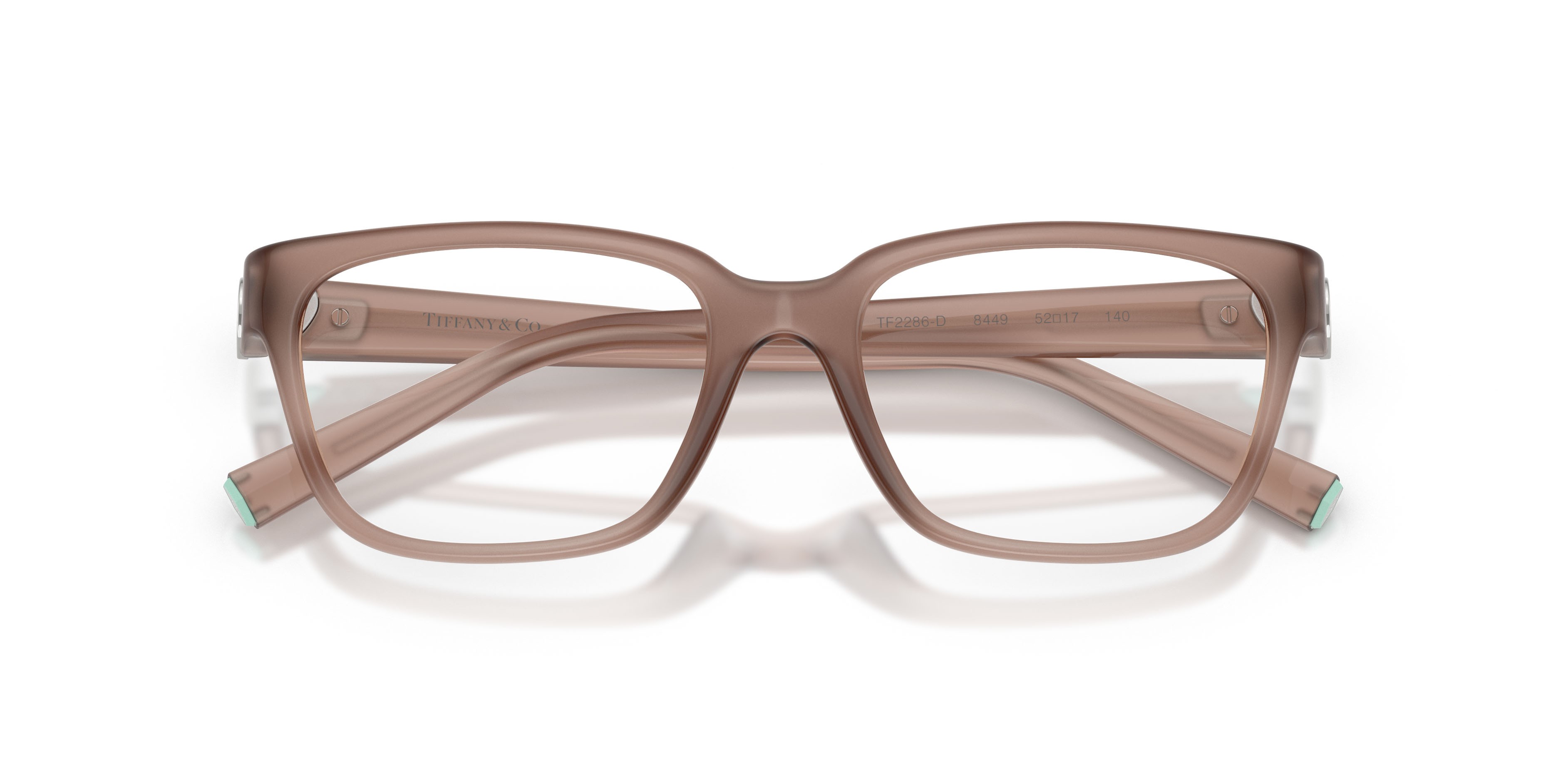 Eyeglasses Tiffany TF 2286D (8449) color coca cola sapphire shape square lenses lente demo