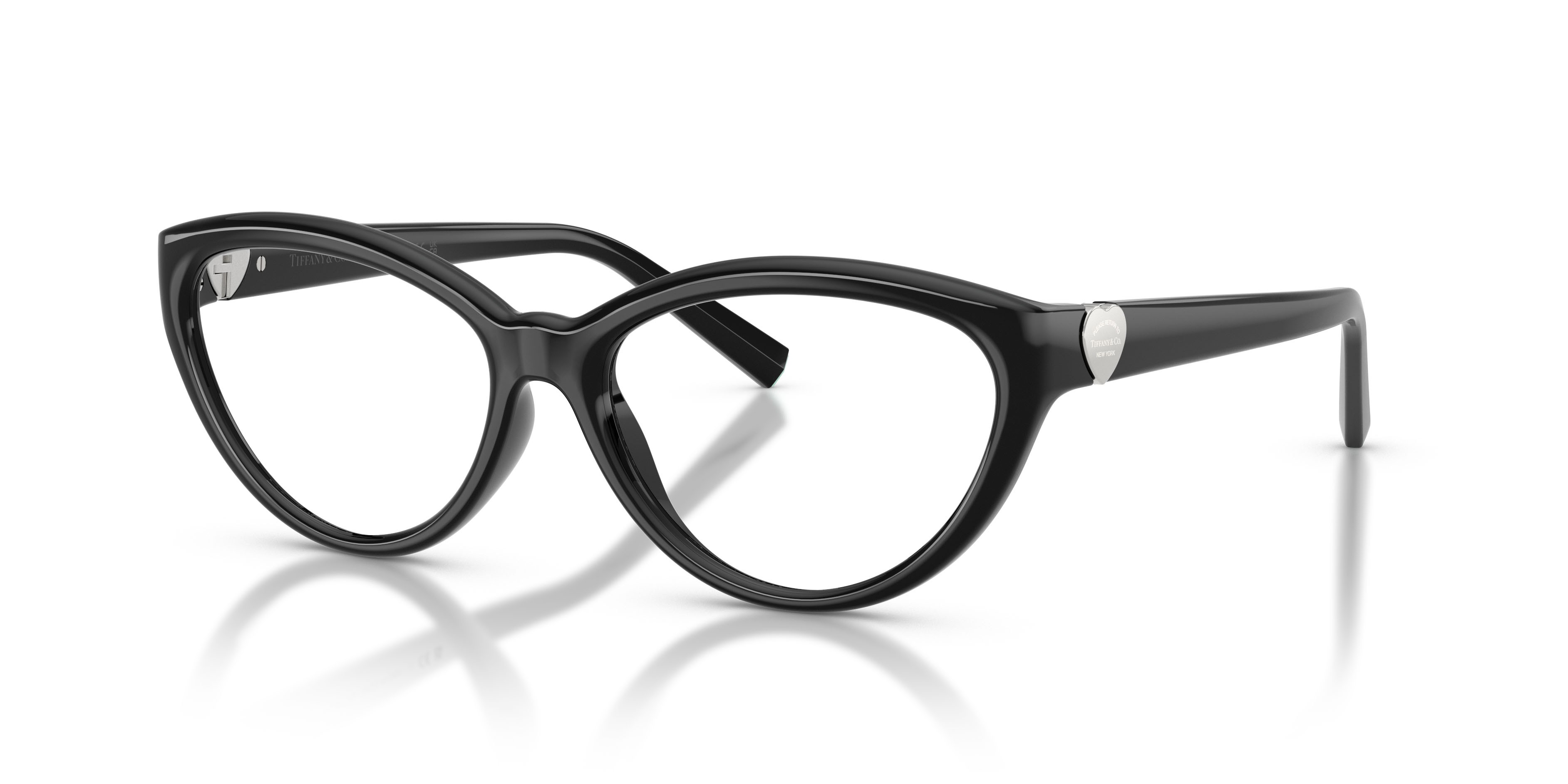 Eyeglasses Tiffany TF 2287U (8001) color nero shape cat eye lenses lente demo