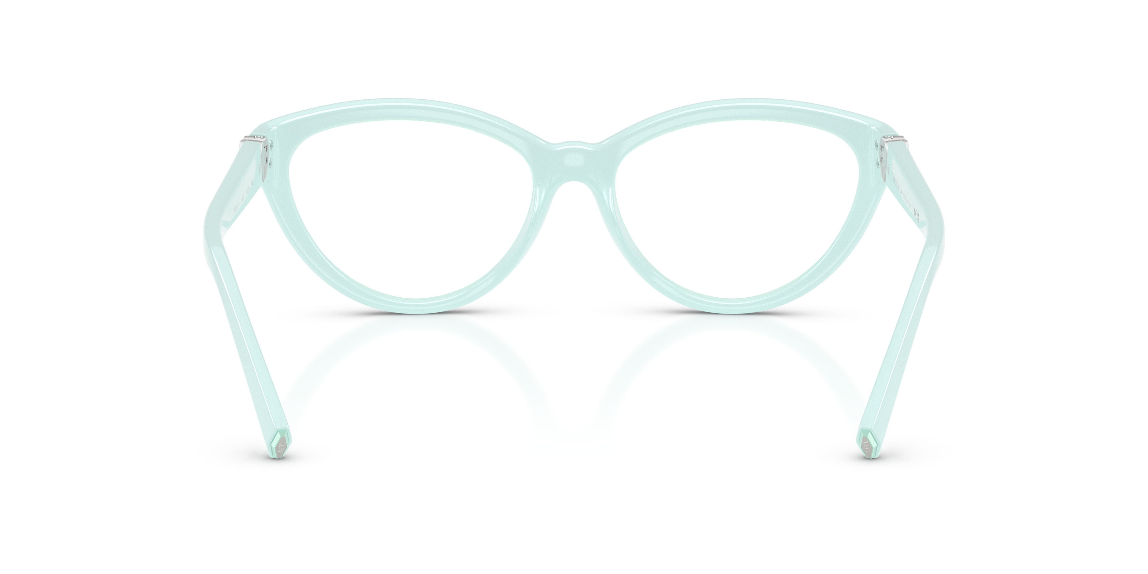 Occhiali da vista Tiffany TF 2287U (8450) colore blu tiffany forma cat eye lenti lente demo