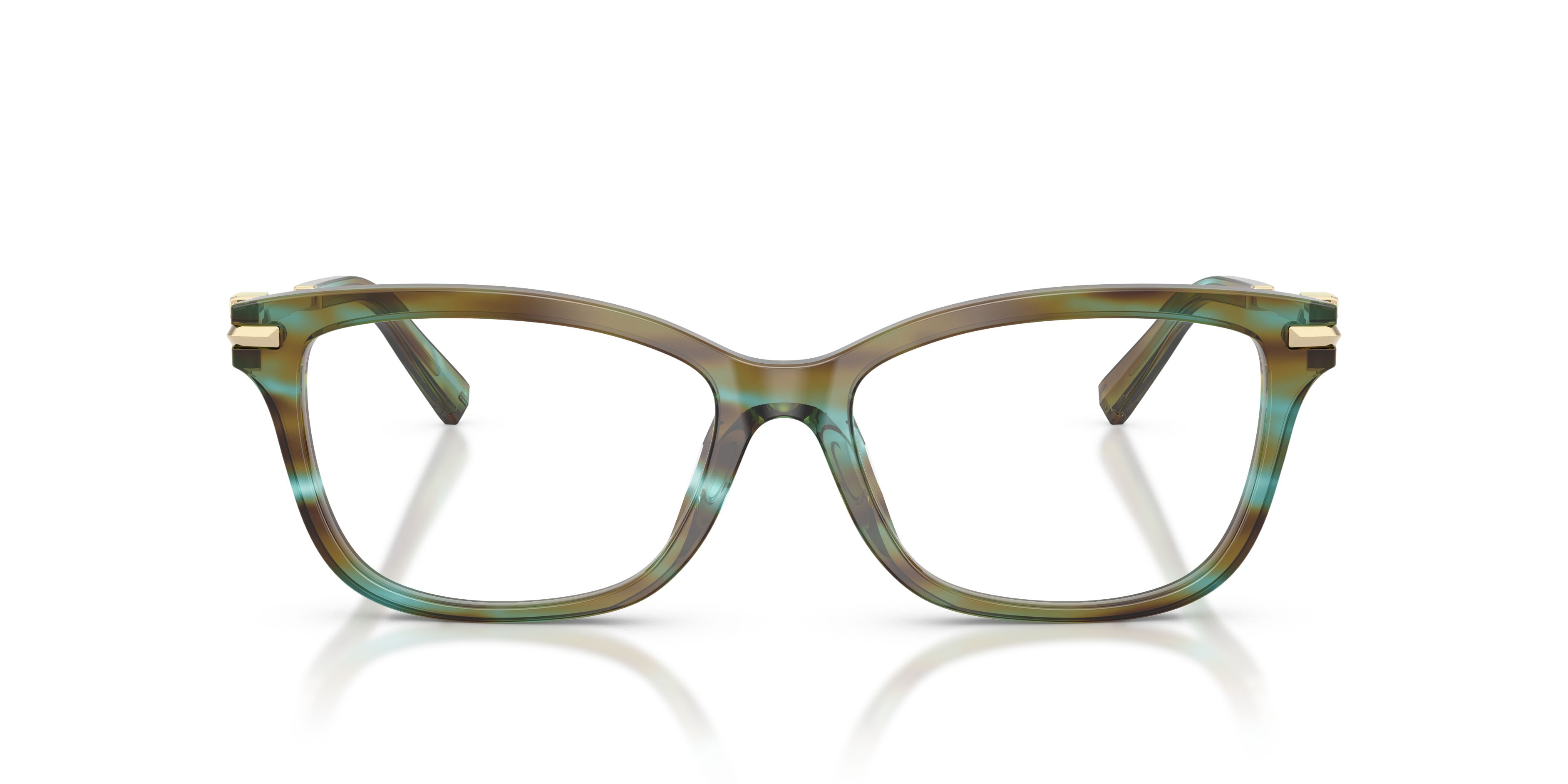 Eyeglasses Tiffany TF 2288B (8124) color ocean turquoise shape square lenses lente demo