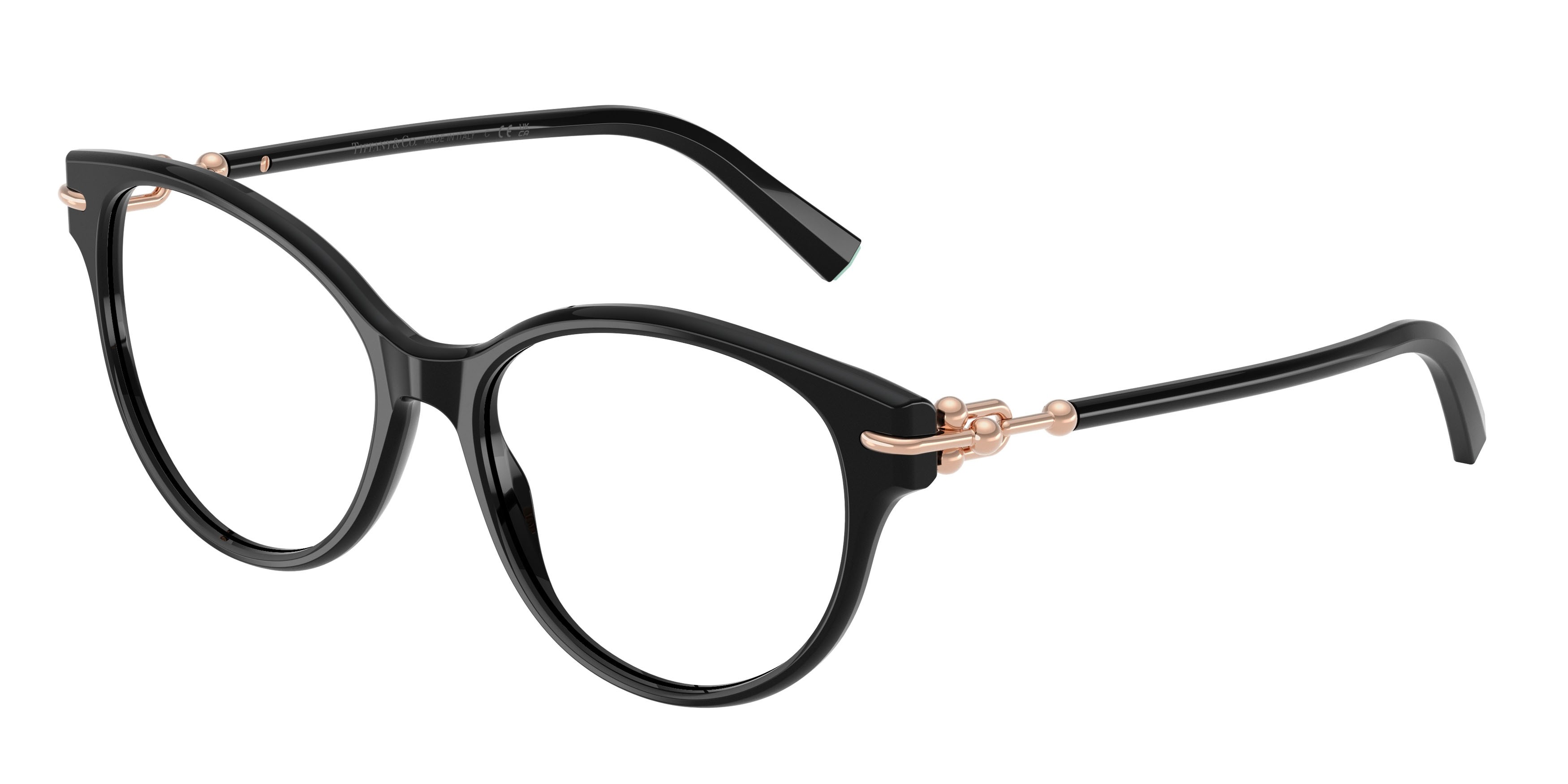 Eyeglasses Tiffany TF 2289 (8001) color nero shape cat eye lenses lente demo