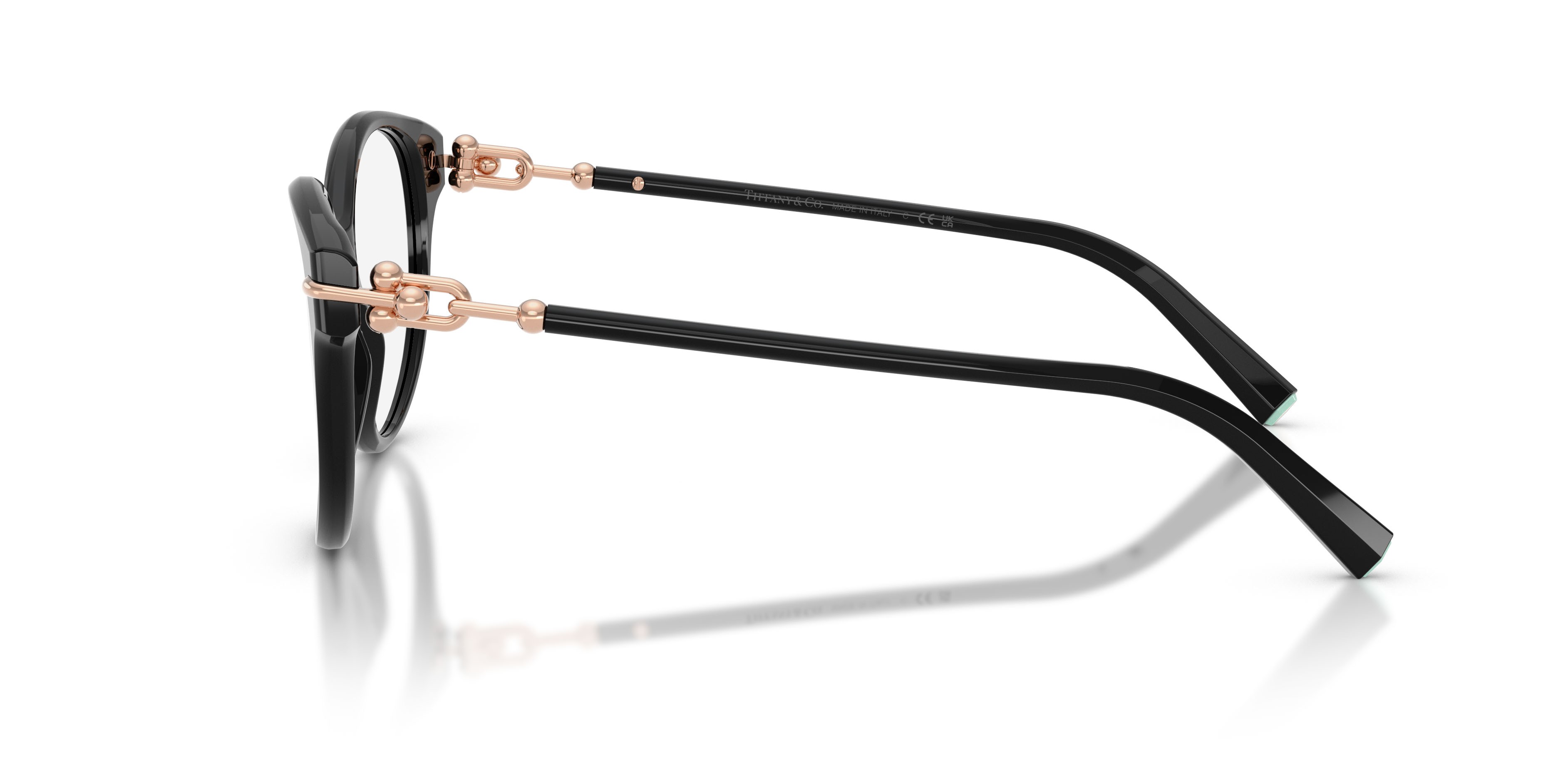 Eyeglasses Tiffany TF 2289 (8001) color nero shape cat eye lenses lente demo