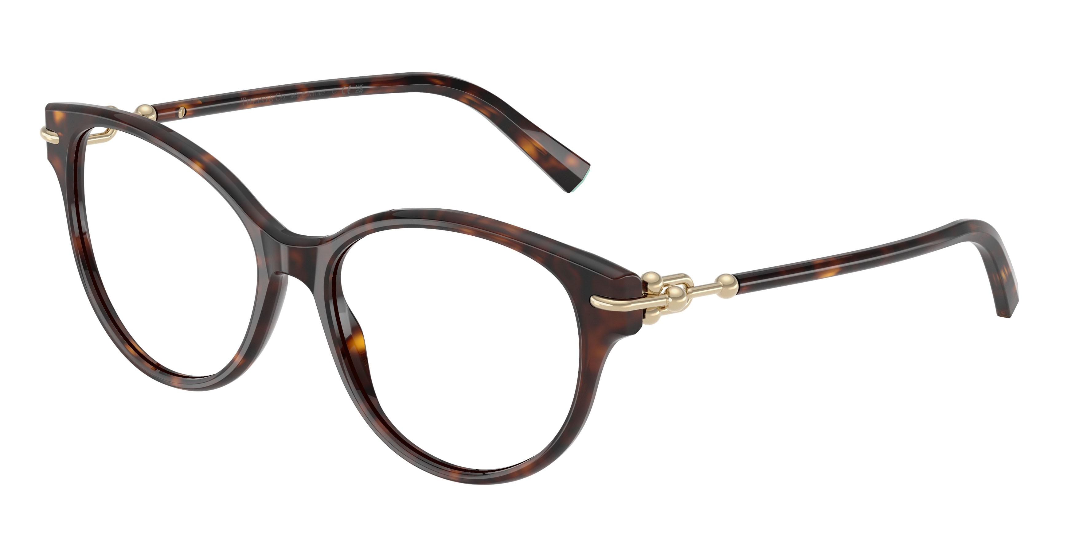 Eyeglasses Tiffany TF 2289 (8015) color havana shape cat eye lenses lente demo