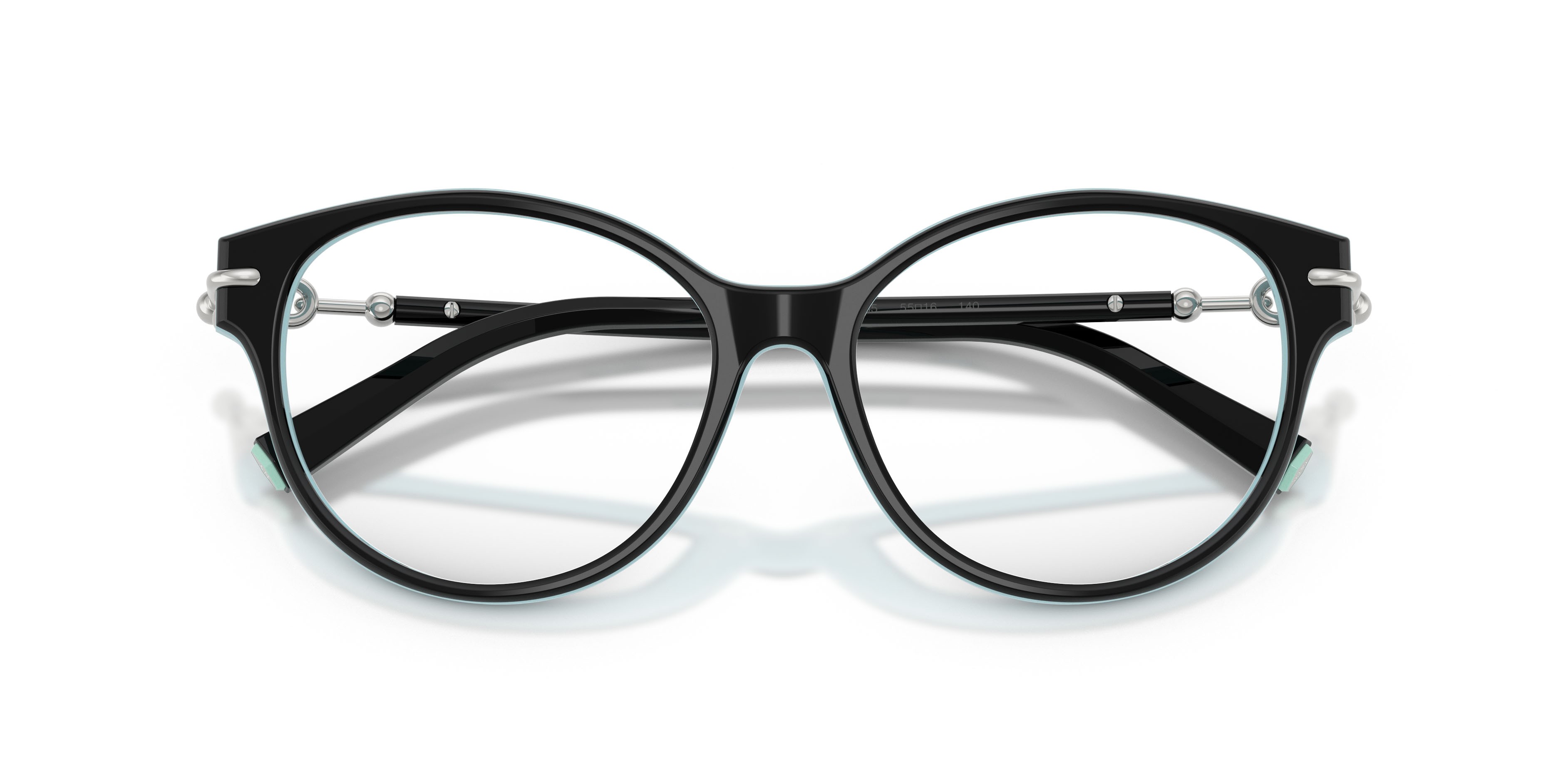 Eyeglasses Tiffany TF 2289 (8055) color nero su blu tiffany shape cat eye lenses lente demo